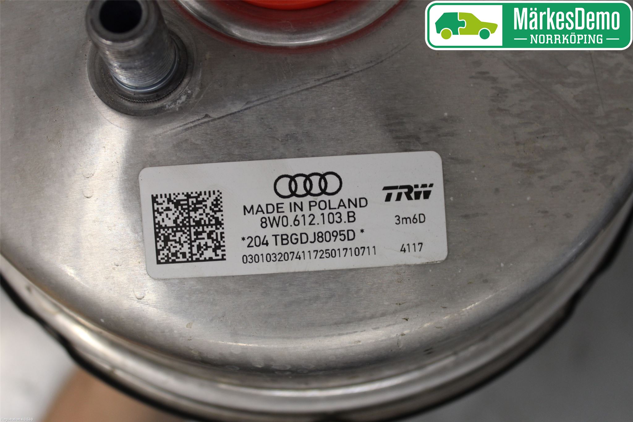 Audi A4/S4 B9 16-19 Bromsservo