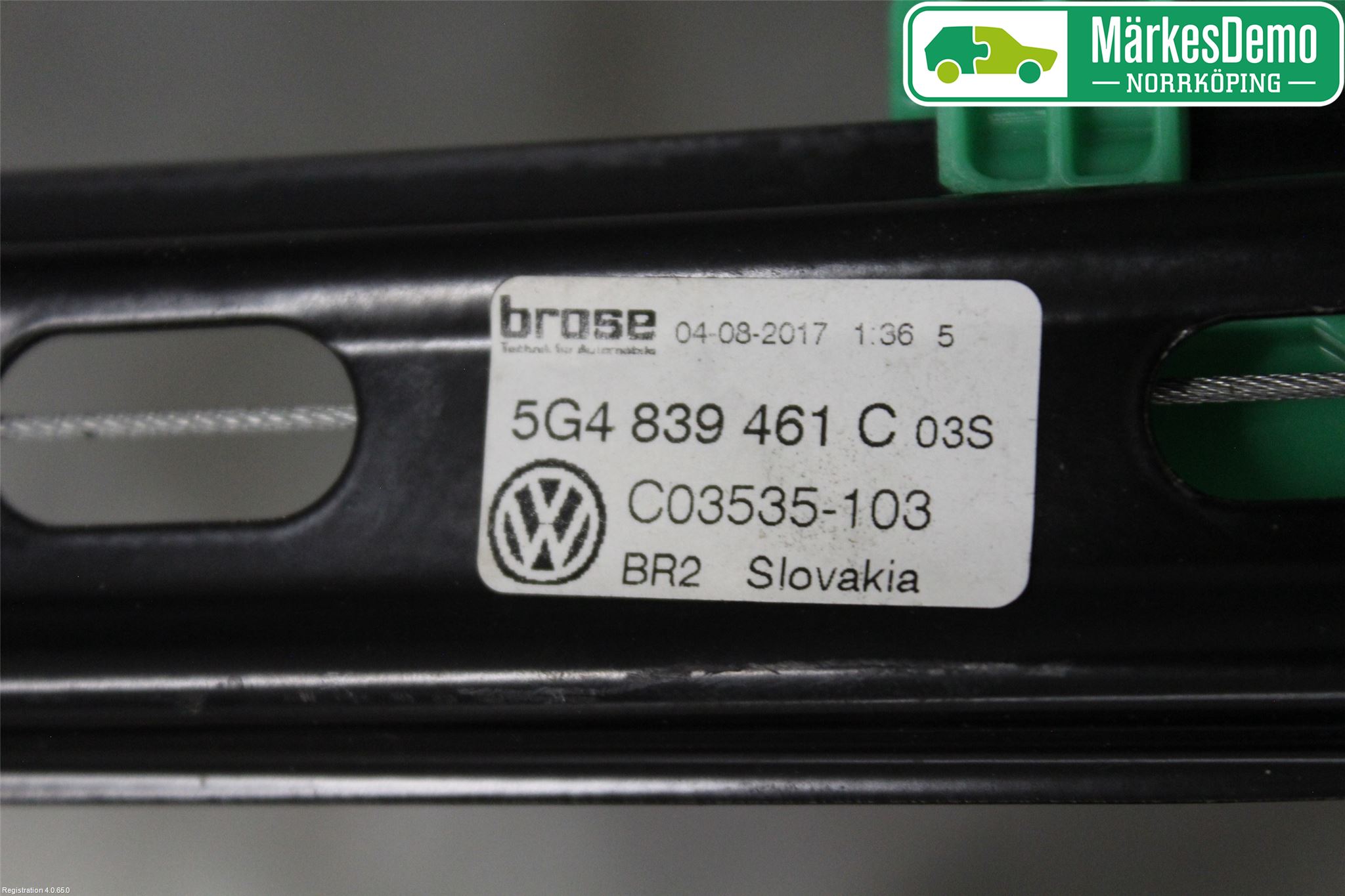 Volkswagen VW GOLF / E-GOLF VII 13-20 Fönsterhiss El Kompl