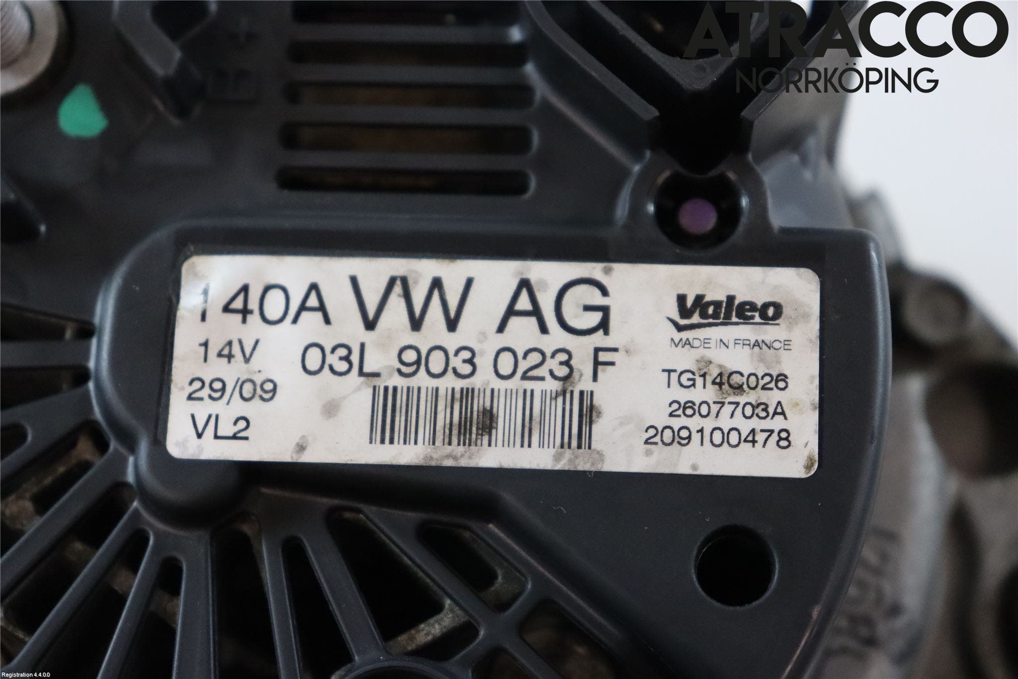 Volkswagen VW GOLF PLUS/CROSS GOLF 04-14 Generator