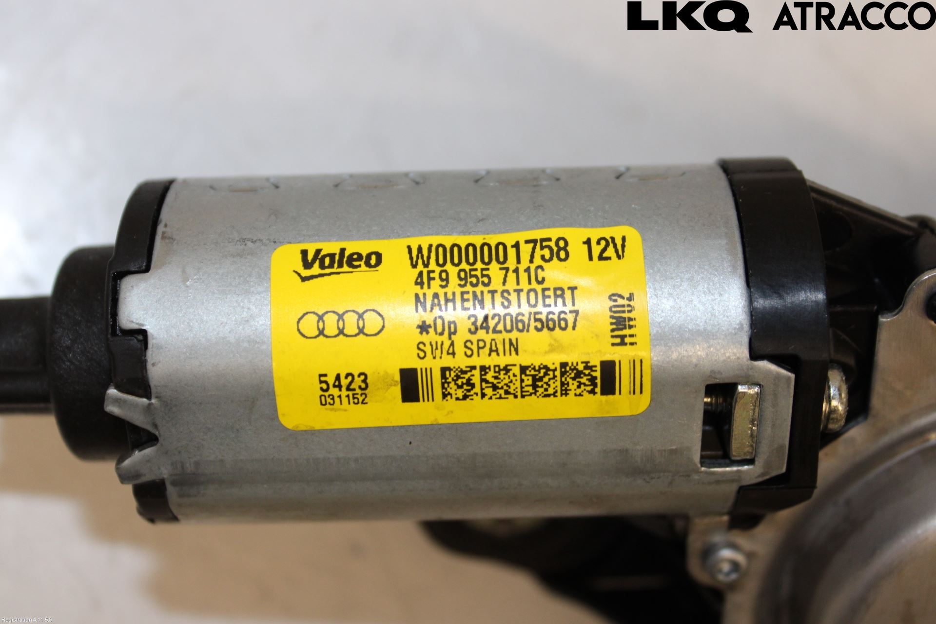 Audi A4 12-15 Torkarmotor Baklucka