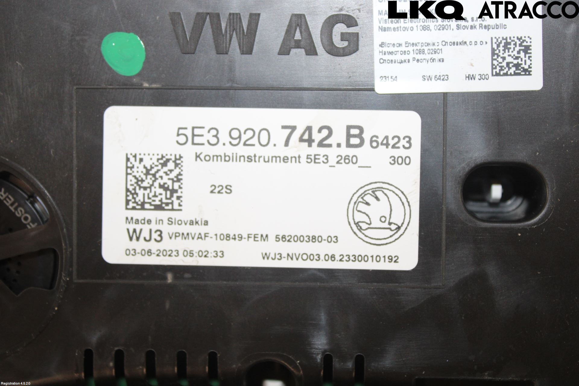 Skoda OCTAVIA (NX) 20- Instrument Komb
