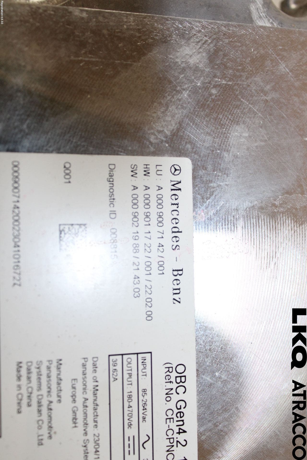 Mercedes-Benz MB EQE (V295) 22- Batteriladdare Högspänning