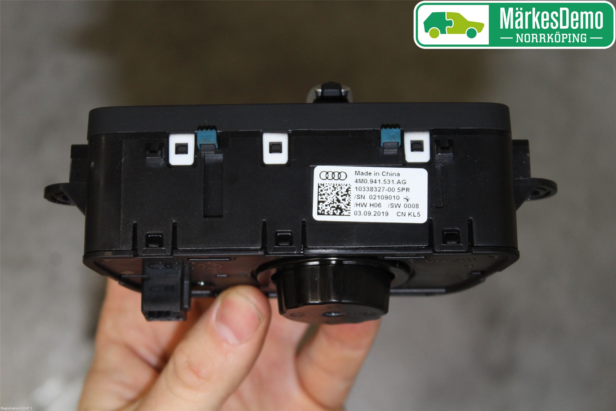 Audi A4/S4 B9 20- Strömställare Ljus