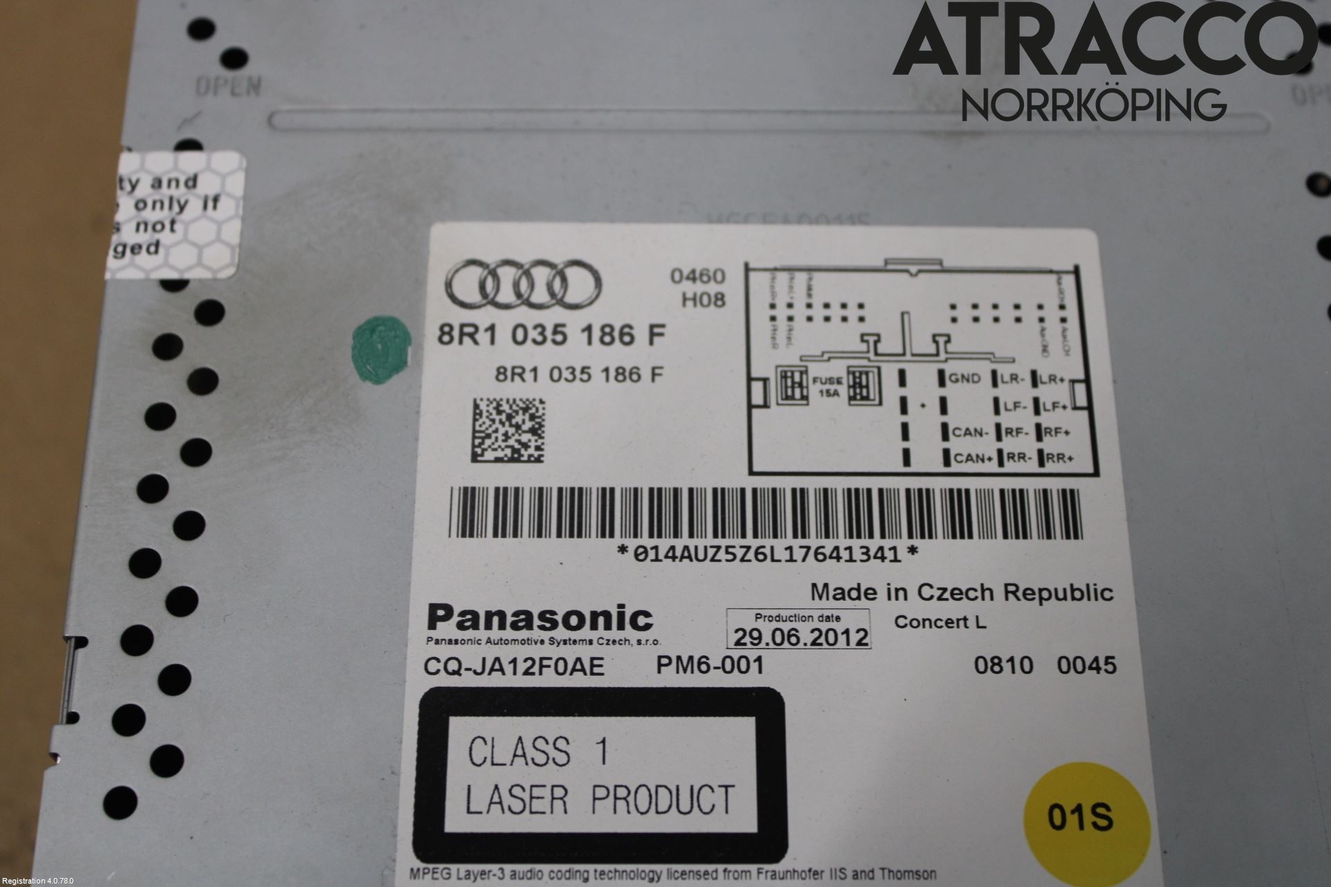 Audi A4 12-15 Cd Radio - Multimediapanel