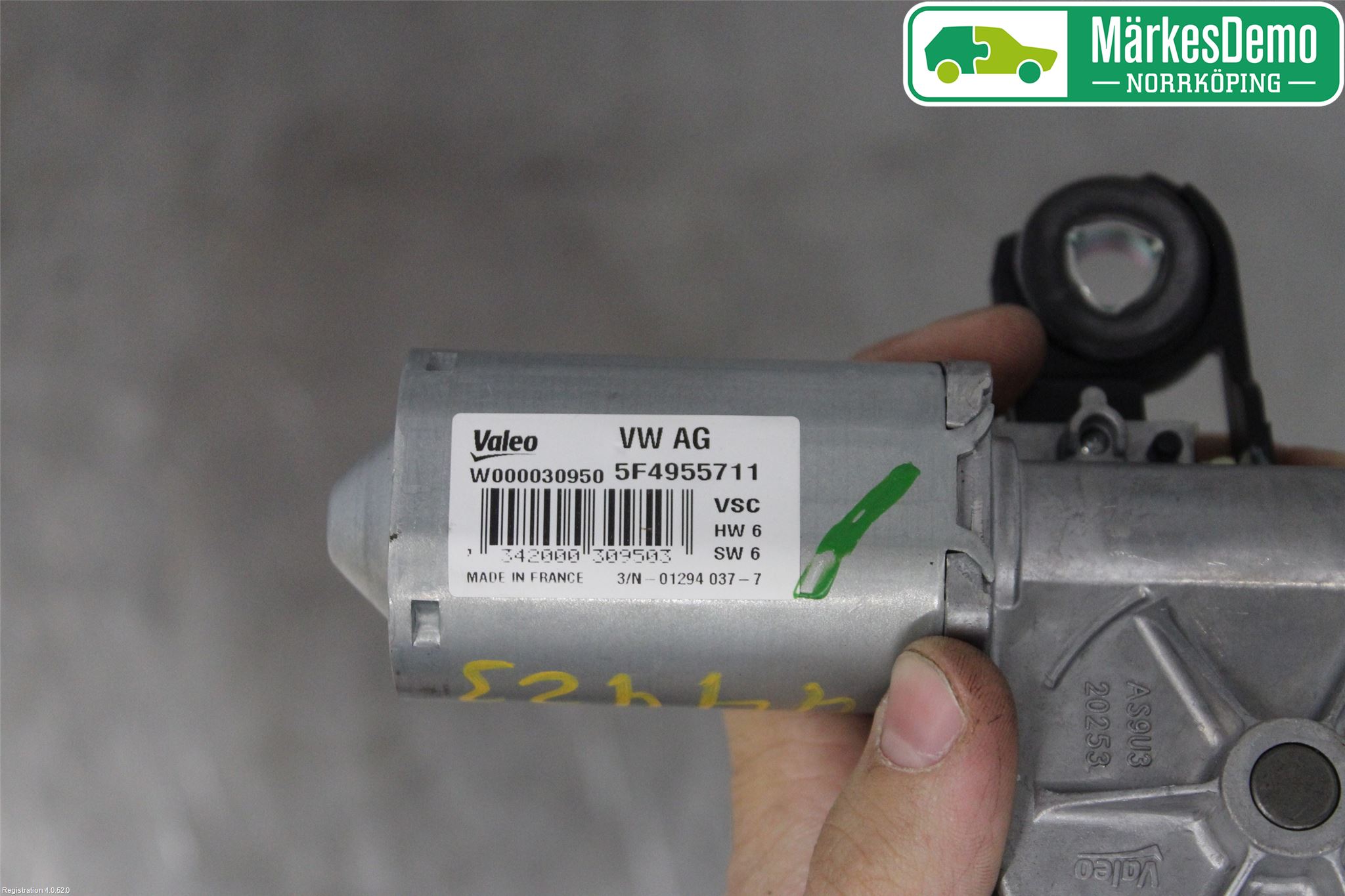 Skoda SUPERB 16-24 Torkarmotor Baklucka