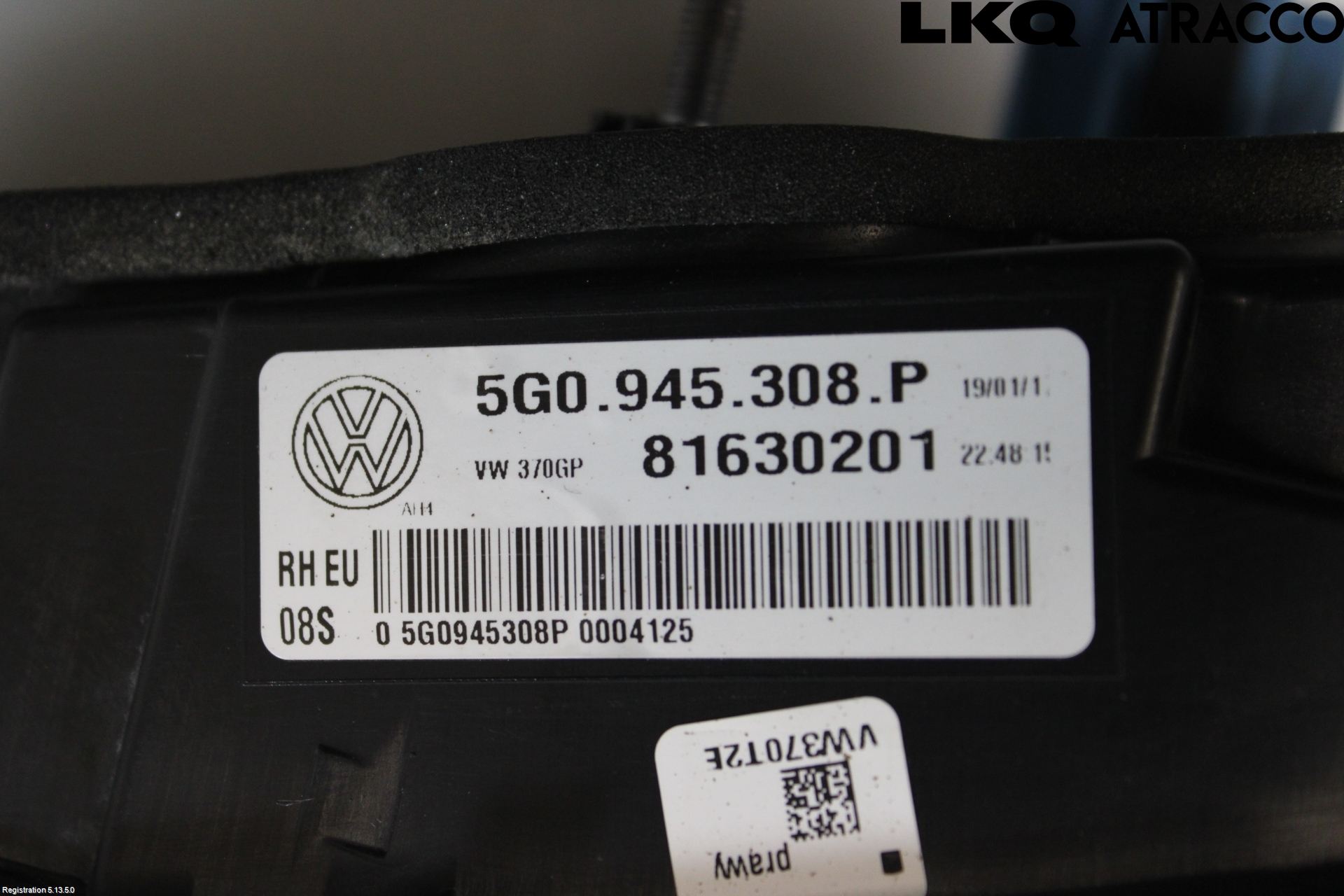Volkswagen VW GOLF / E-GOLF VII 13-20 Bakljus Lucka Hö