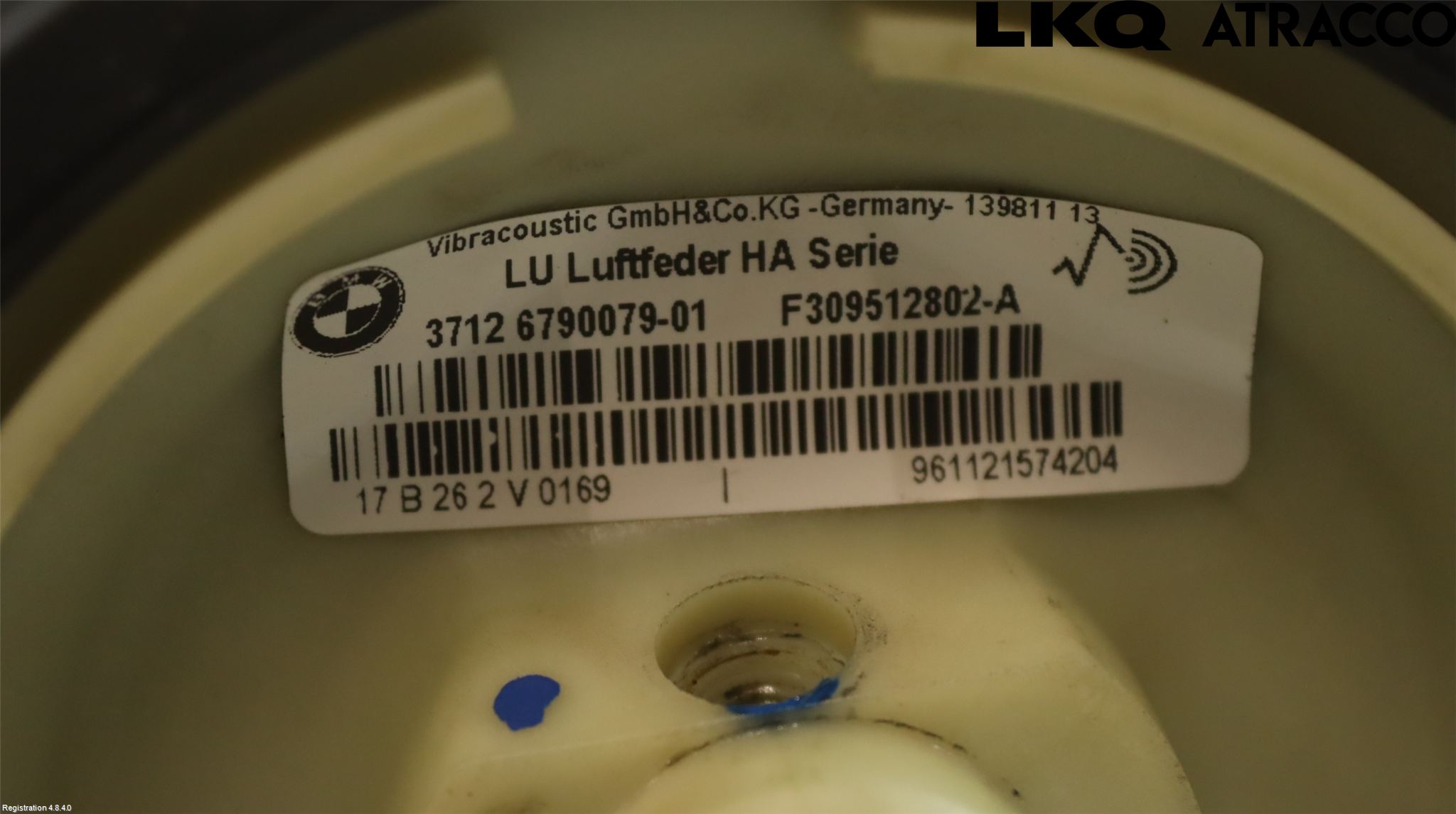 BMW X5 E70 07-13 Nivå-Luftfjädring Bälg