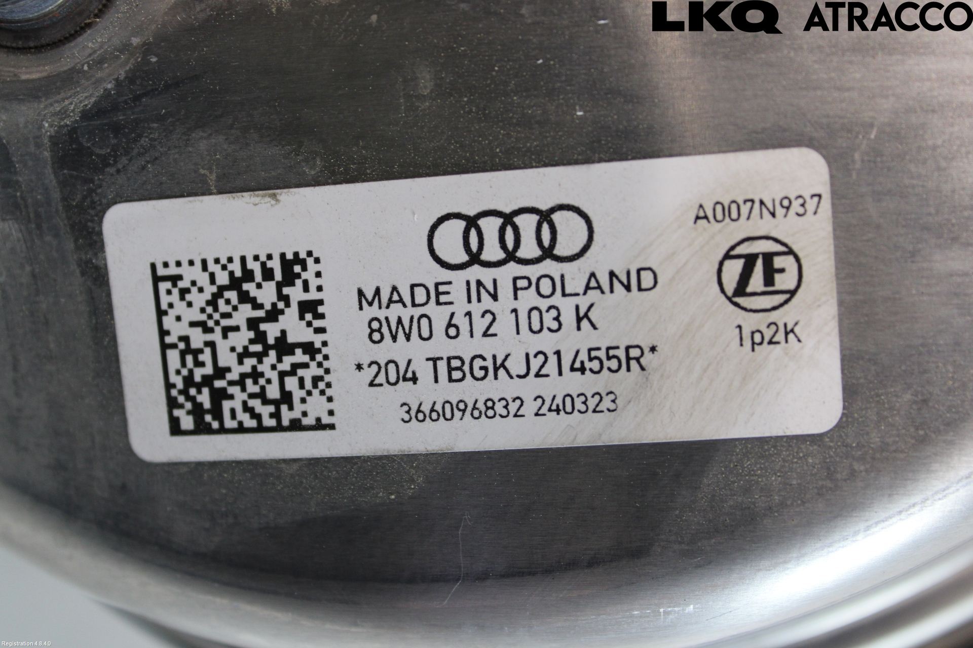 Audi A4/S4 B9 20- Bromsservo