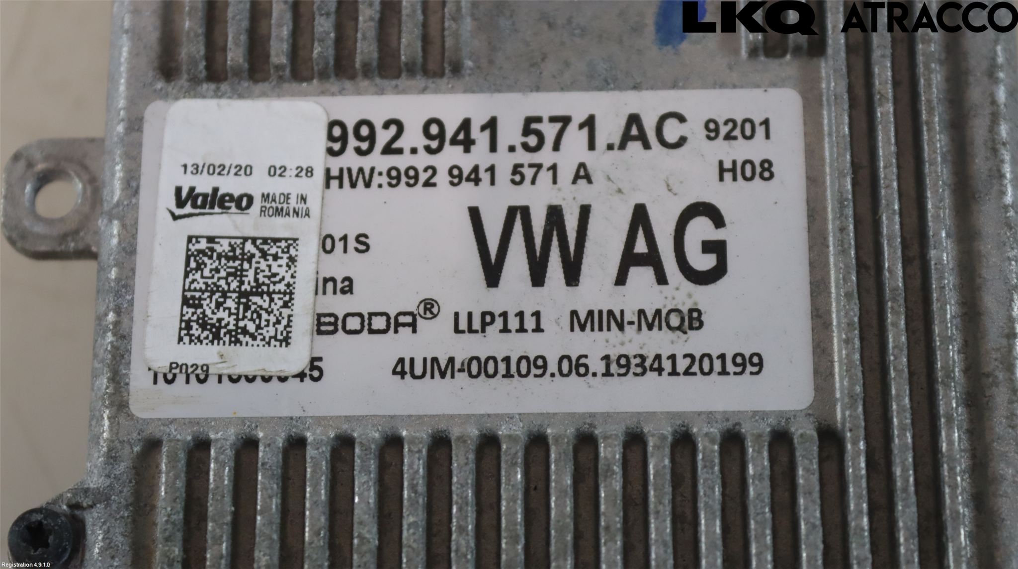 Skoda SCALA 19- Styrenhet Strålkastare