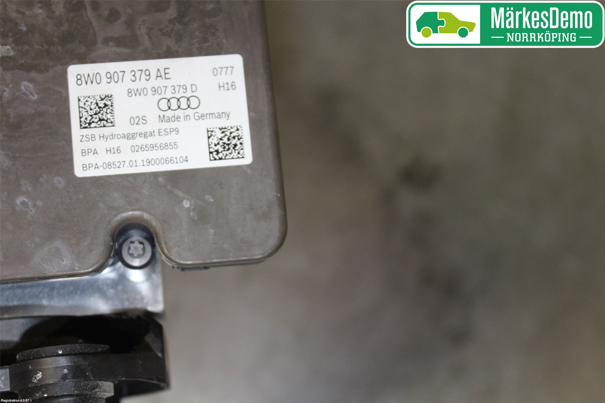 Audi A4/S4 B9 16-19 Abs Hydraulaggregat