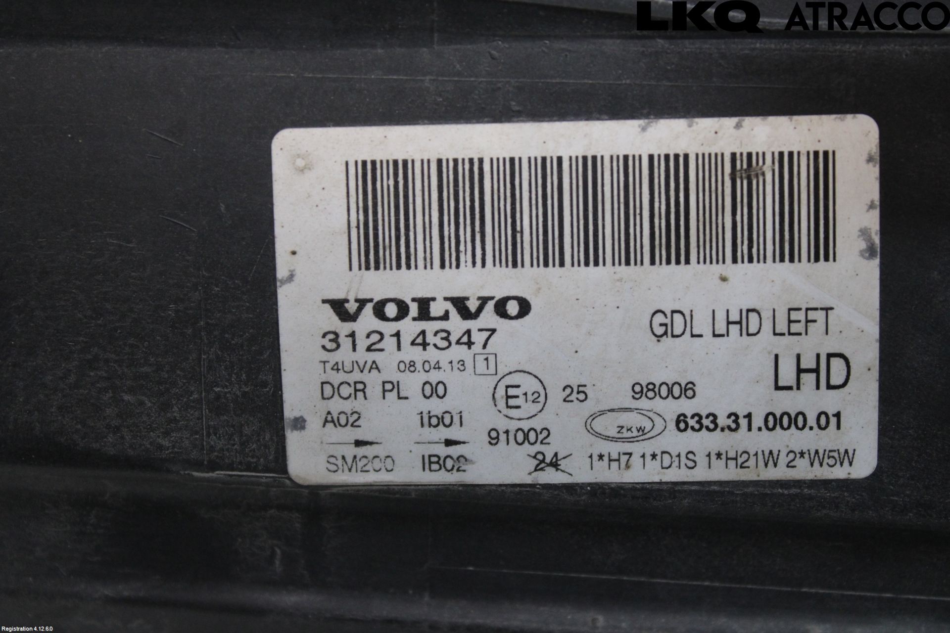 Volvo XC70 08-13 Strålkastare Vänster