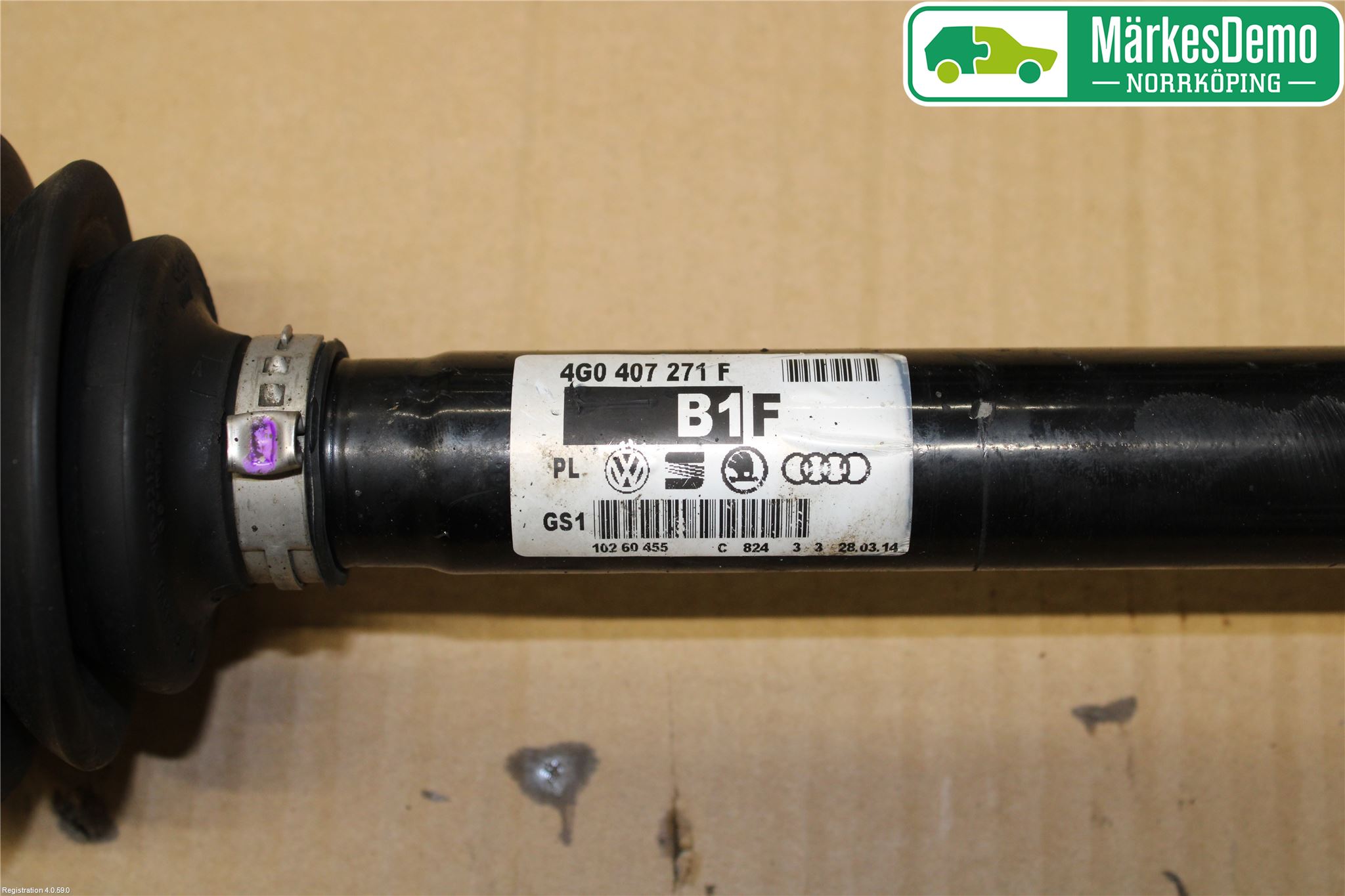 Audi A6/S6 4G 11-18 Drivaxel Fram Höger