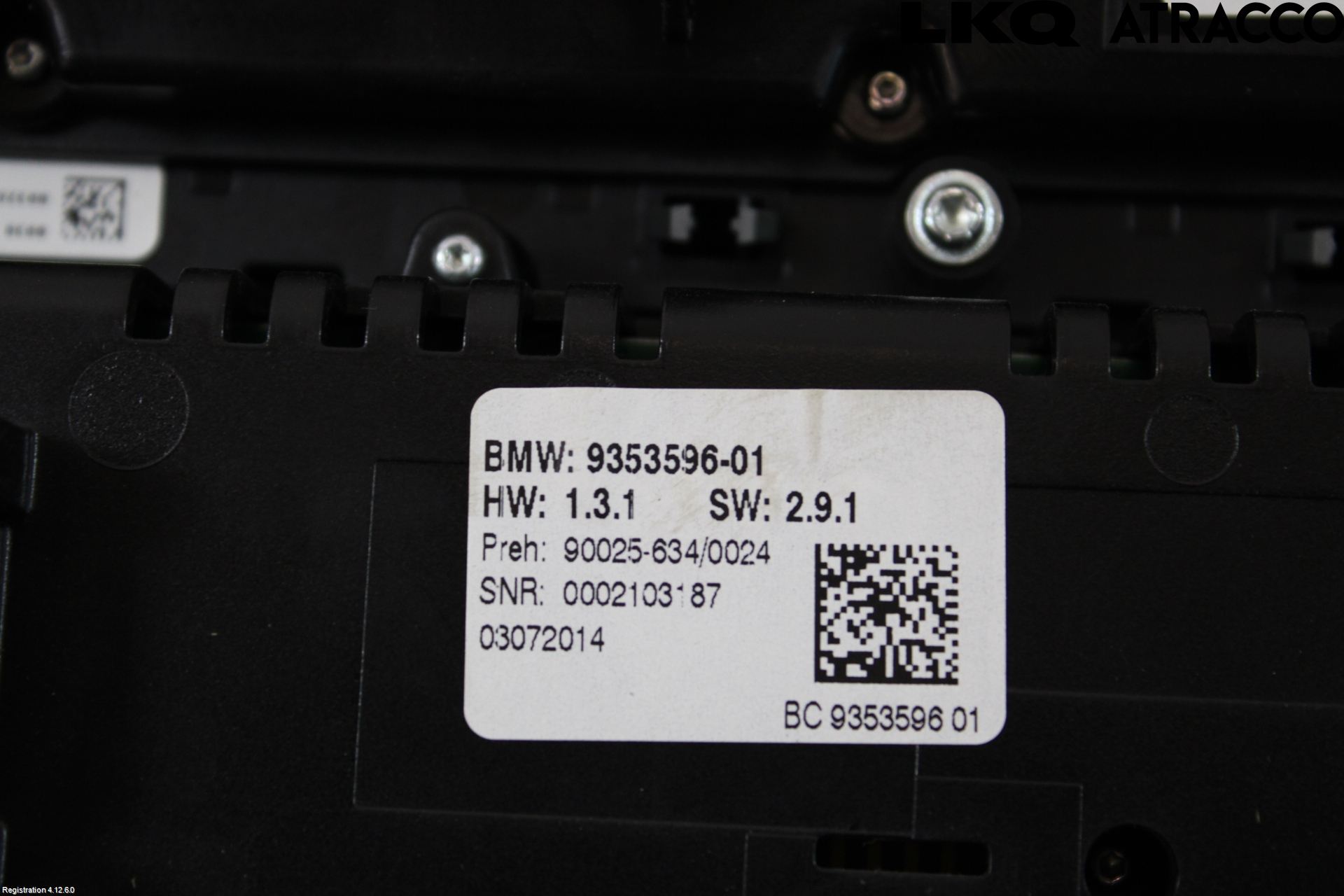 BMW 5 F10/F11/F18 09-17 Värmereglage