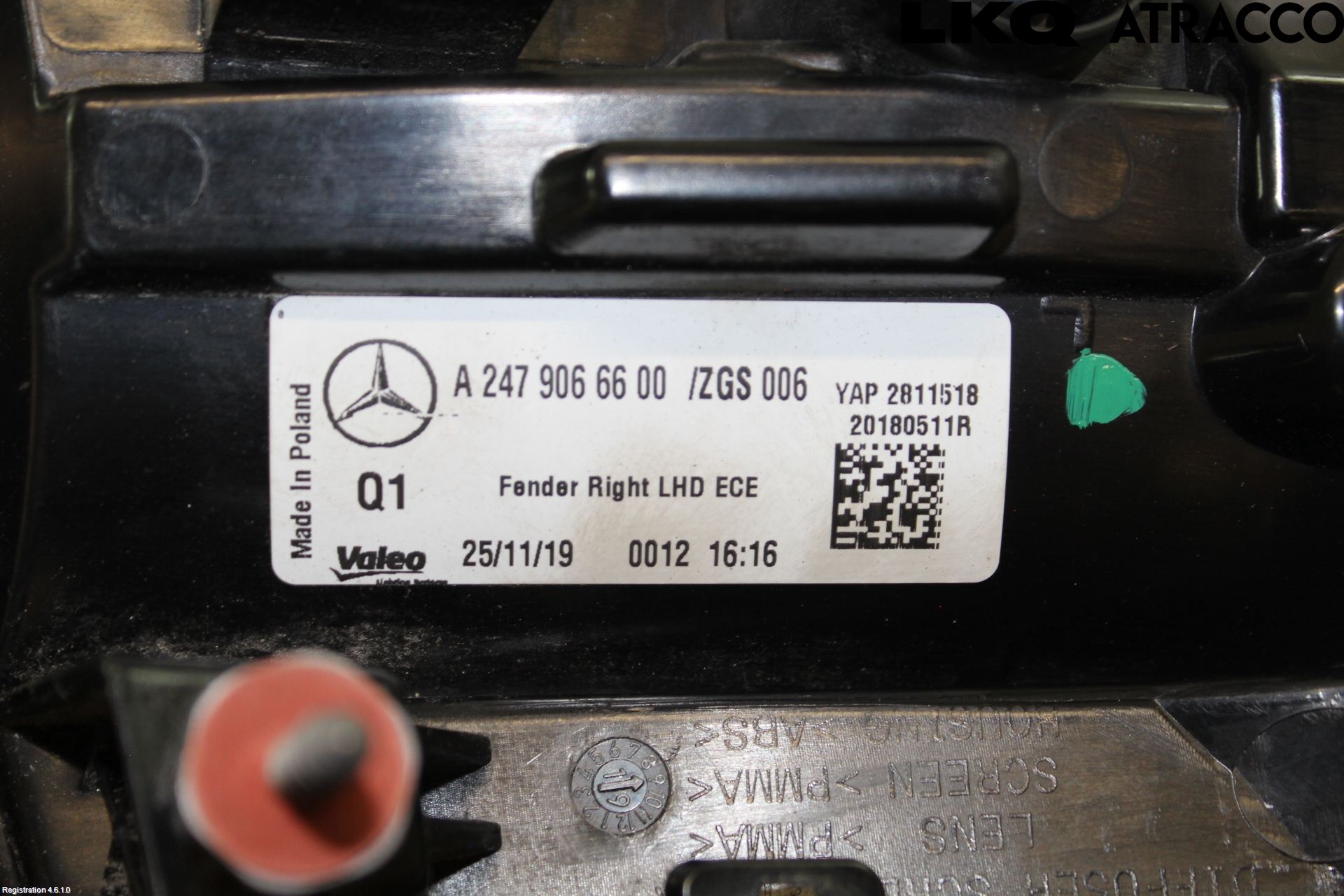 Mercedes-Benz MB B-KLASS (W247) 19- Bakljus Höger
