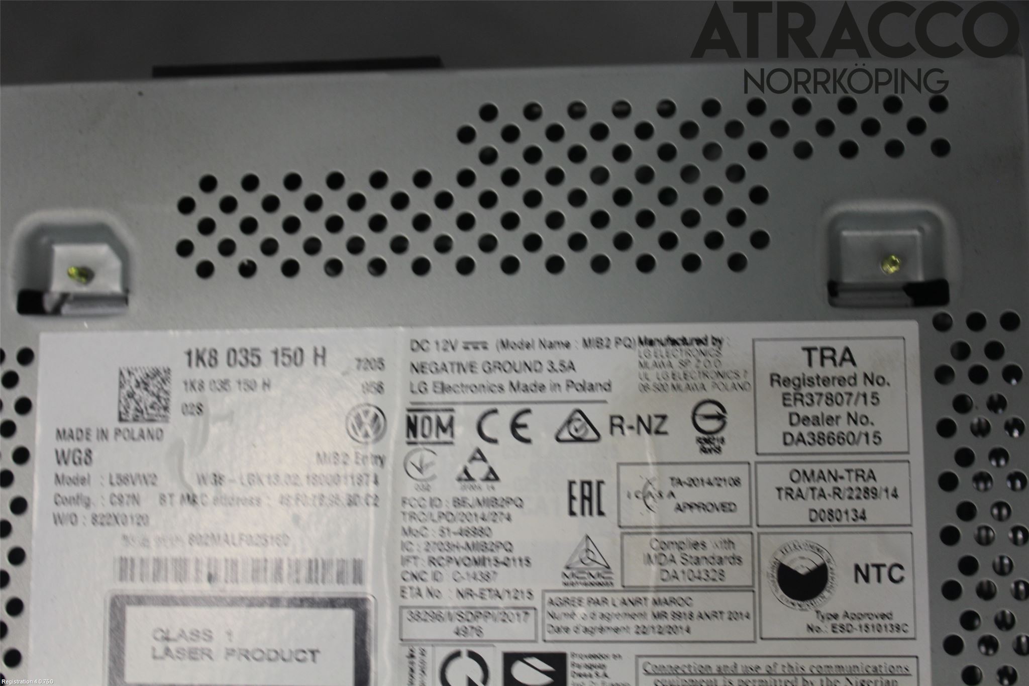 Volkswagen VW TRANSP/CARAVELLE (T6) 16-22 Cd Radio - Multimediapanel