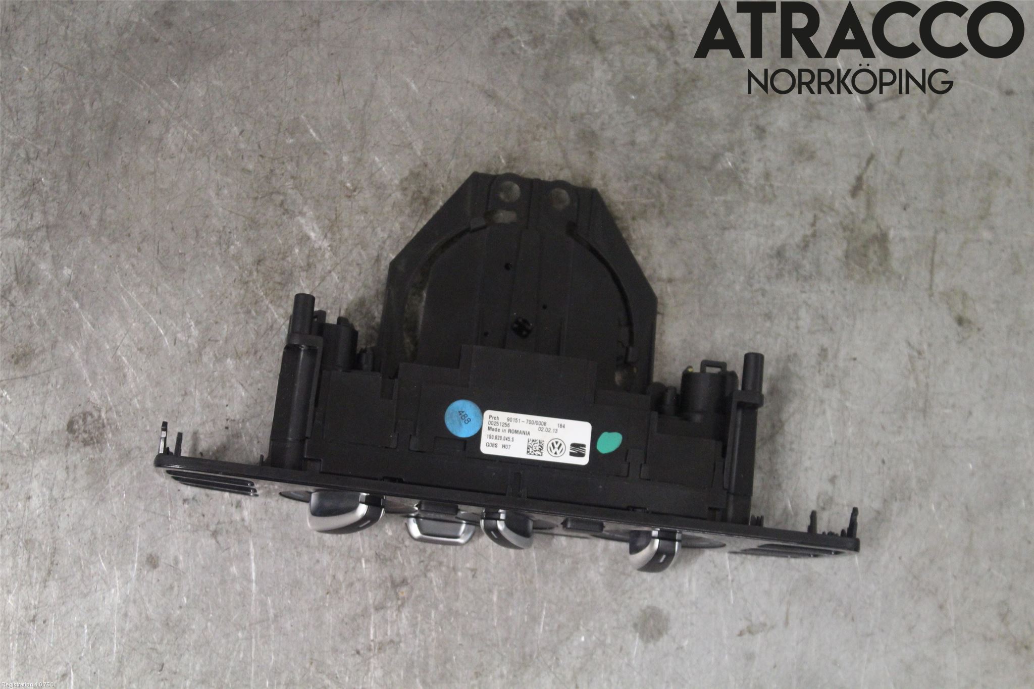 Volkswagen VW UP! / E-UP! Värmereglage