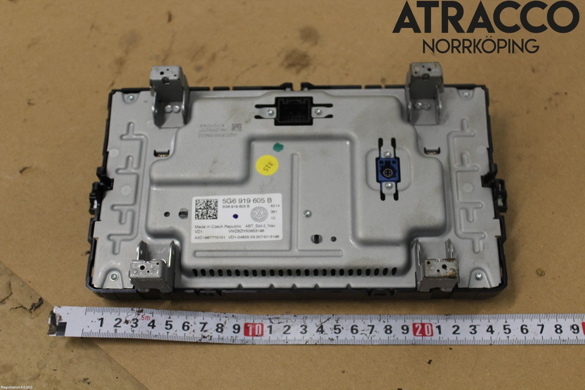 Volkswagen VW GOLF / E-GOLF VII 13-20 Multifunktionsdisplay