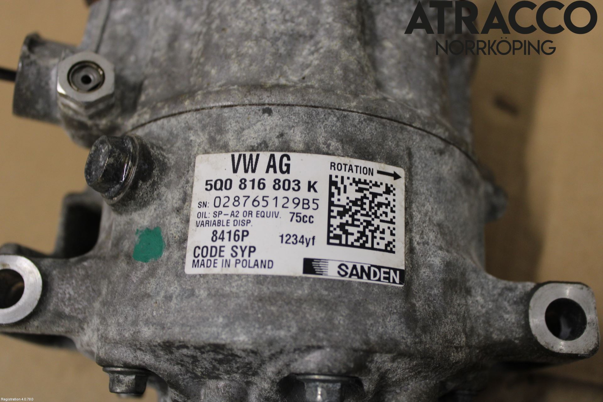 Volkswagen VW PASSAT 15-19 Ac Kompressor