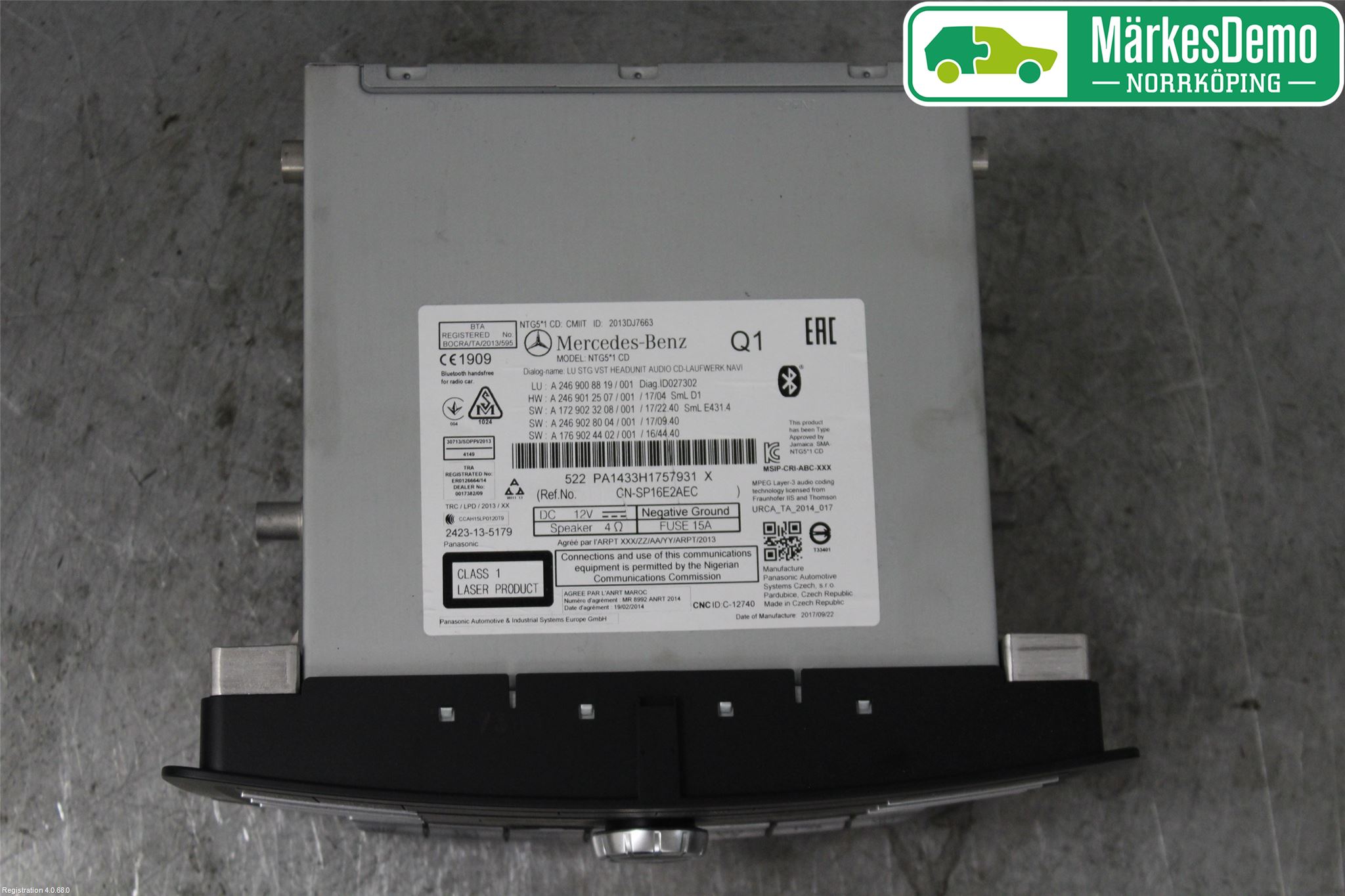 Mercedes-Benz MB CLA-KLASS (C117/X117) 13-19 Cd Radio - Multimediapanel