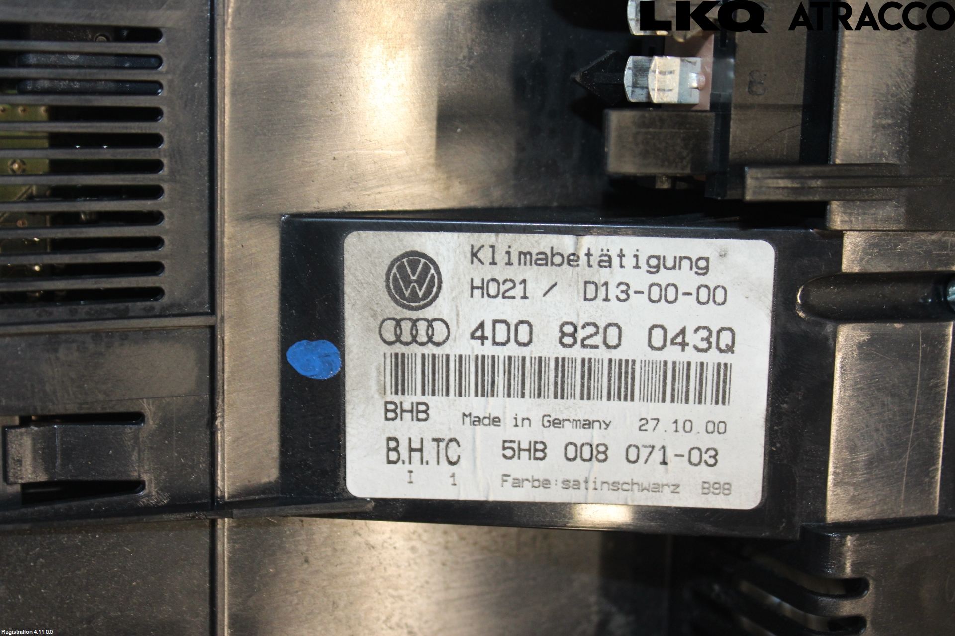 Audi A8/S8 4D 94-02 Värmereglage