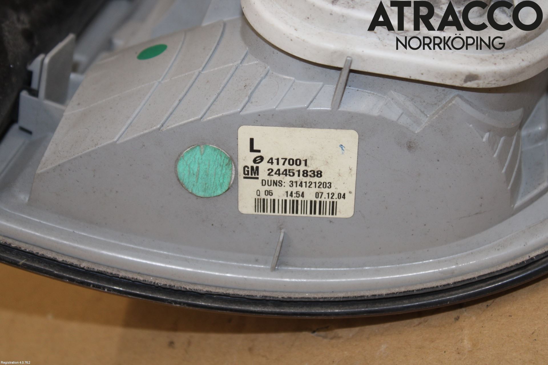 Opel ASTRA H 04-12 Bakljus Vänster