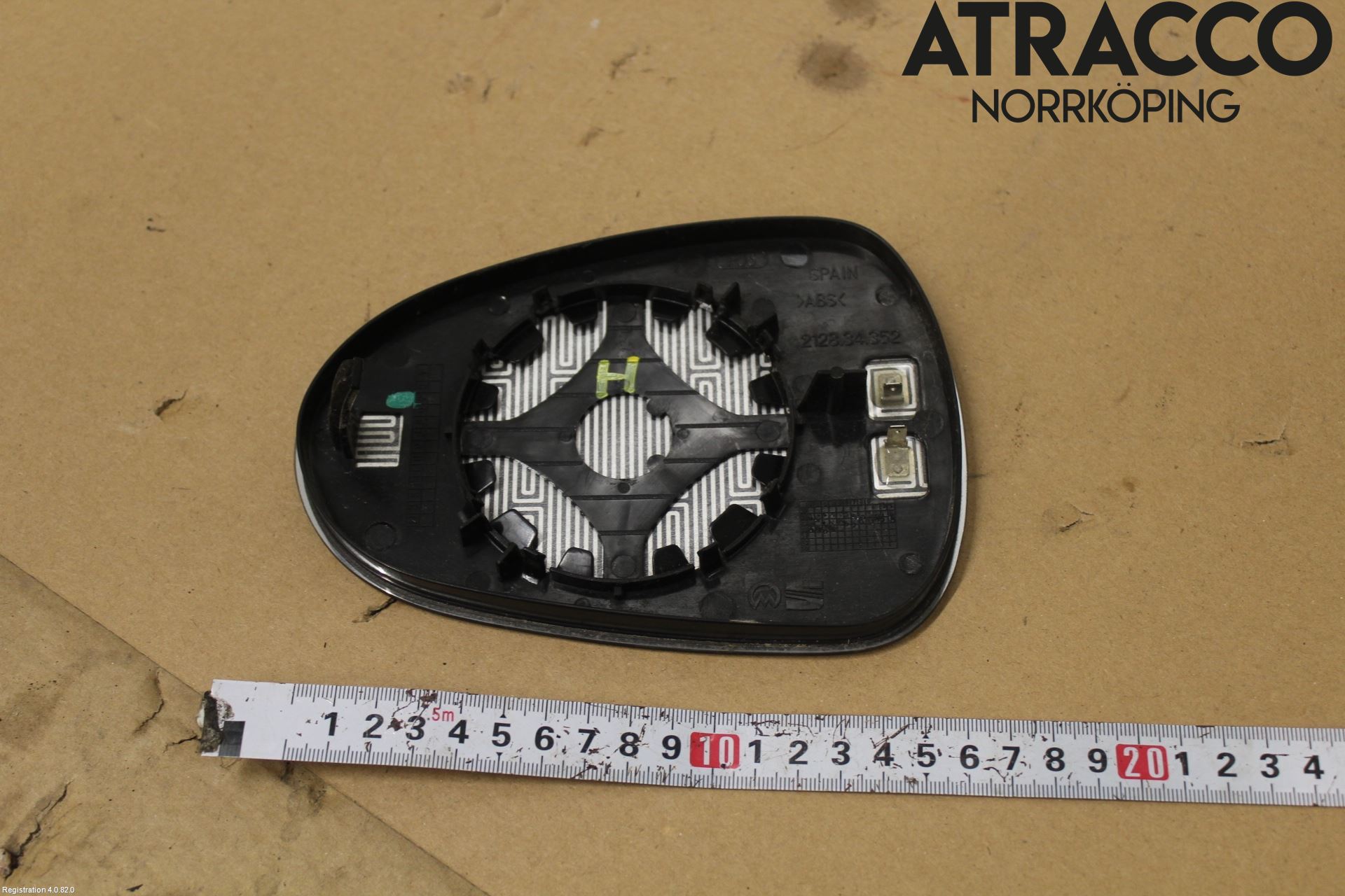 Seat LEON 06-12 Spegelglas Hö