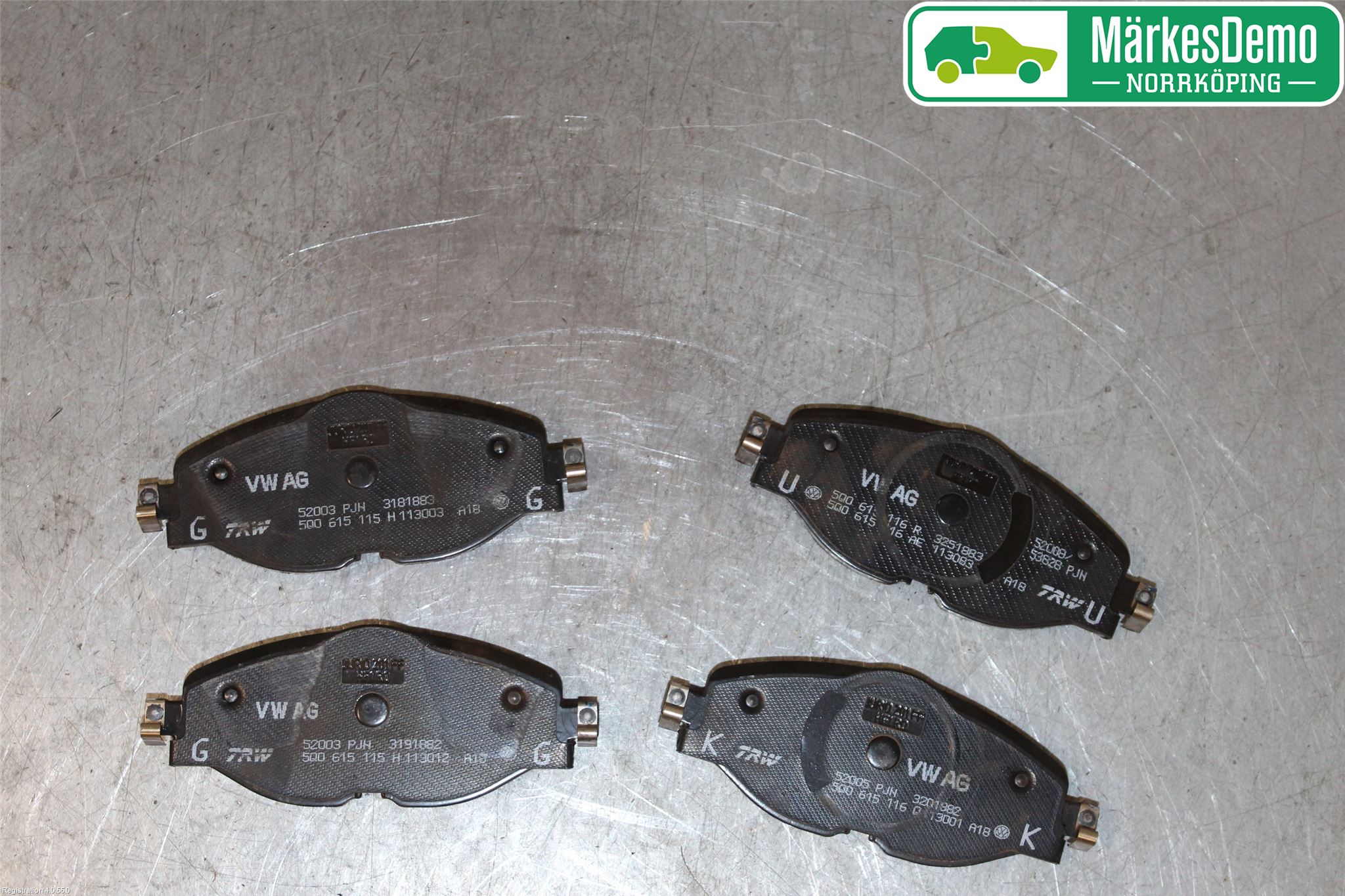 Volkswagen VW T-ROC 18- Bromsbelägg Fram