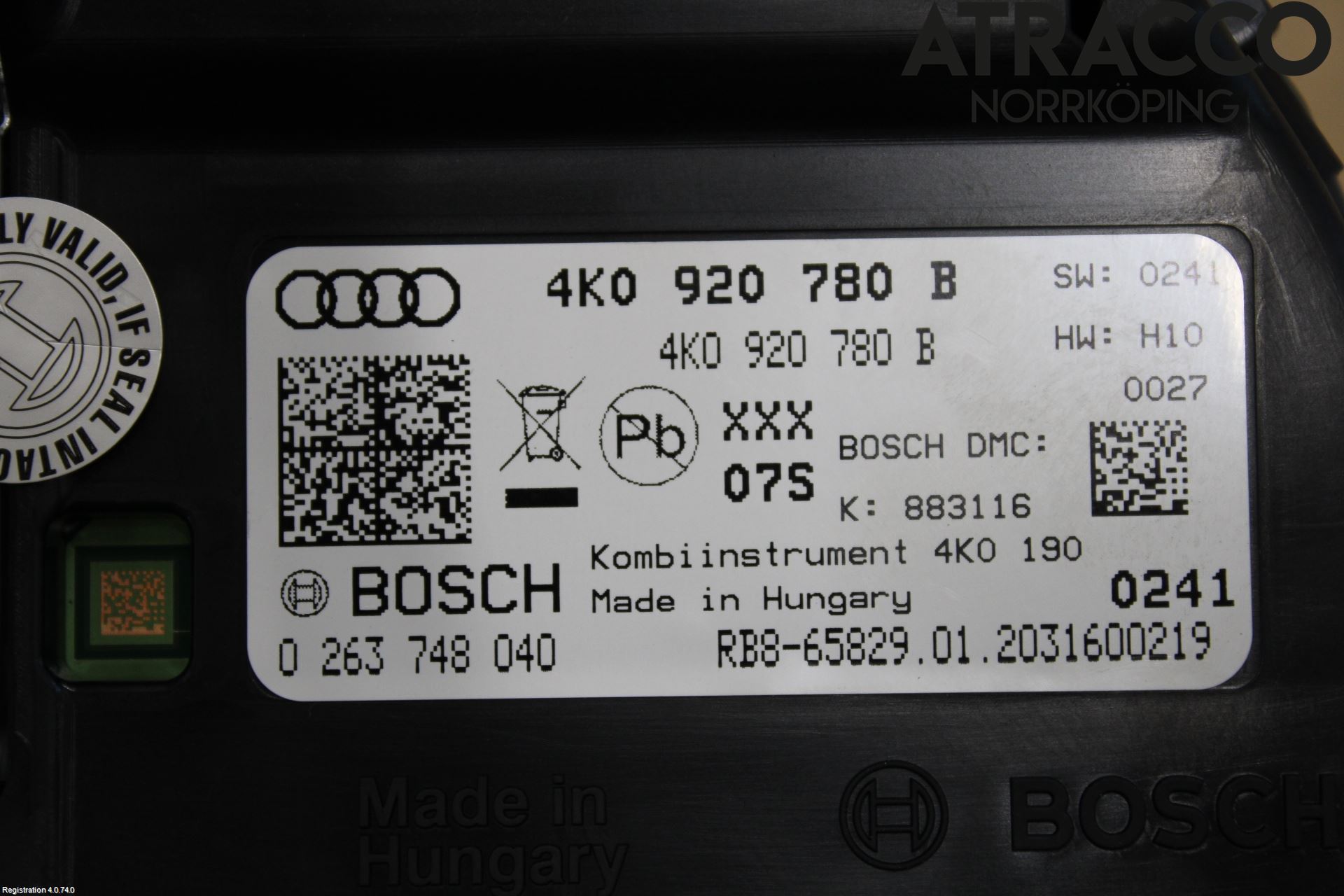 Audi A6 F2/C8 19- Instrument Komb