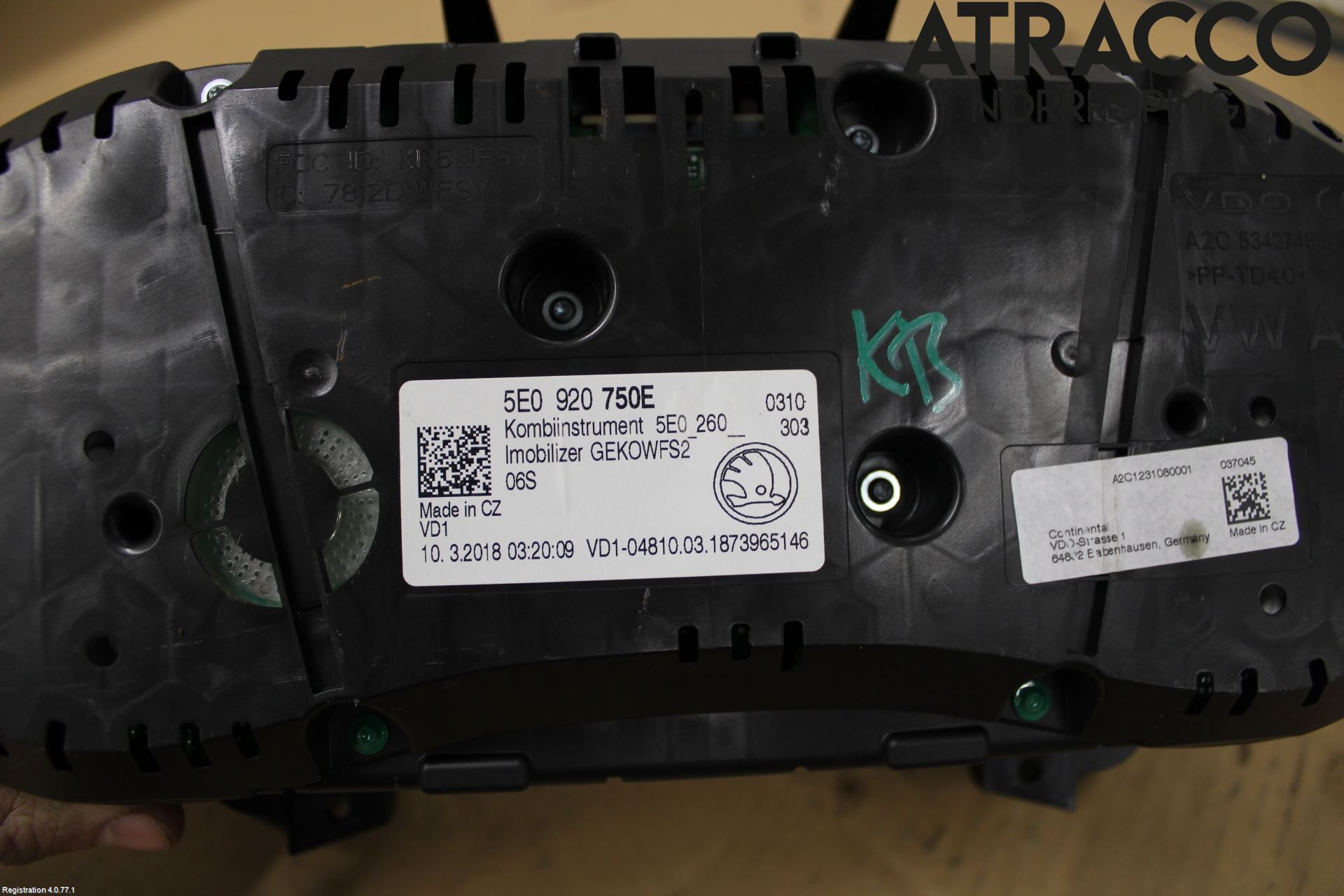 Skoda OCTAVIA (5E) 13-20 Instrument Komb
