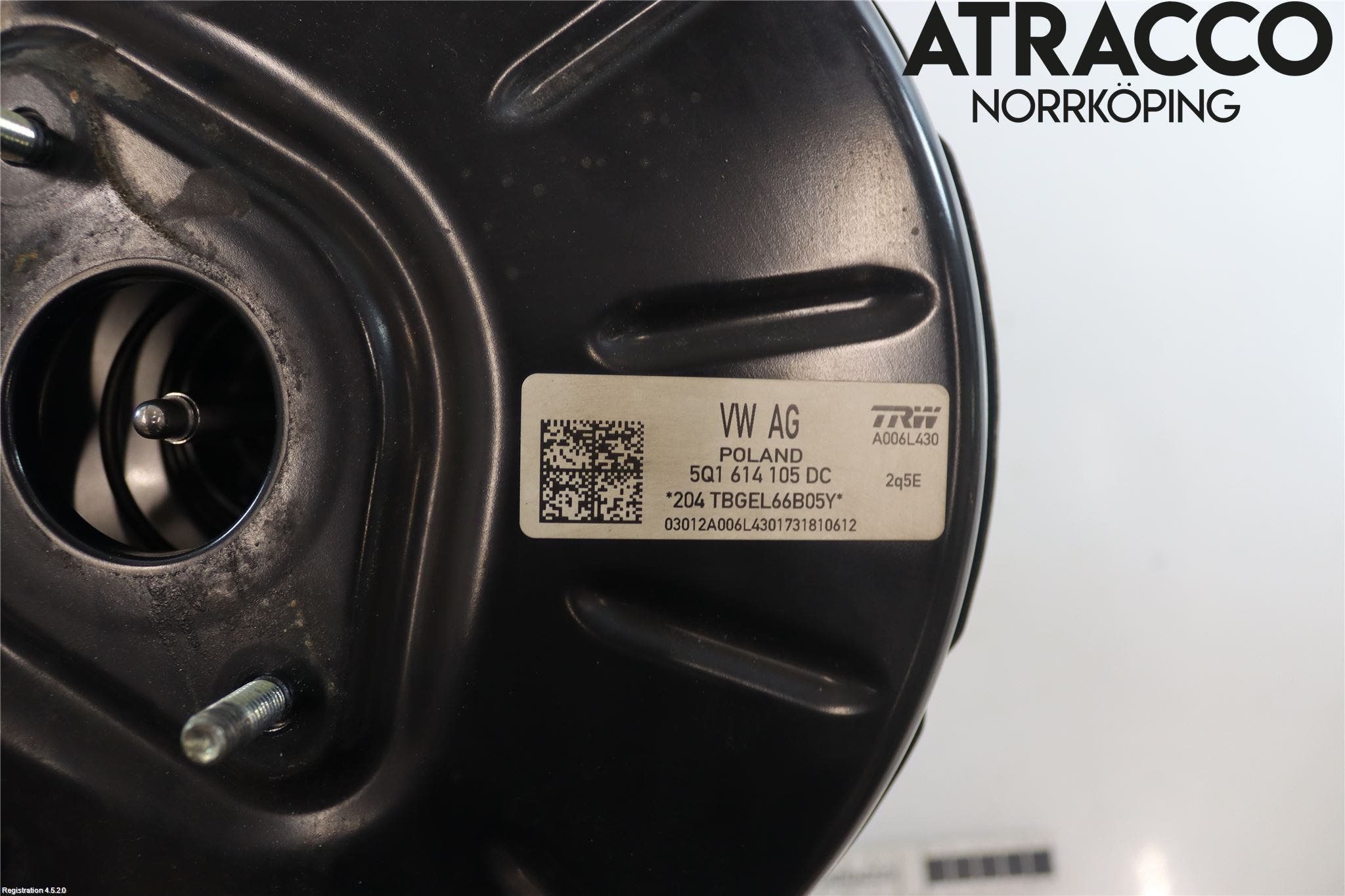 Volkswagen VW PASSAT 15-19 Bromsservo