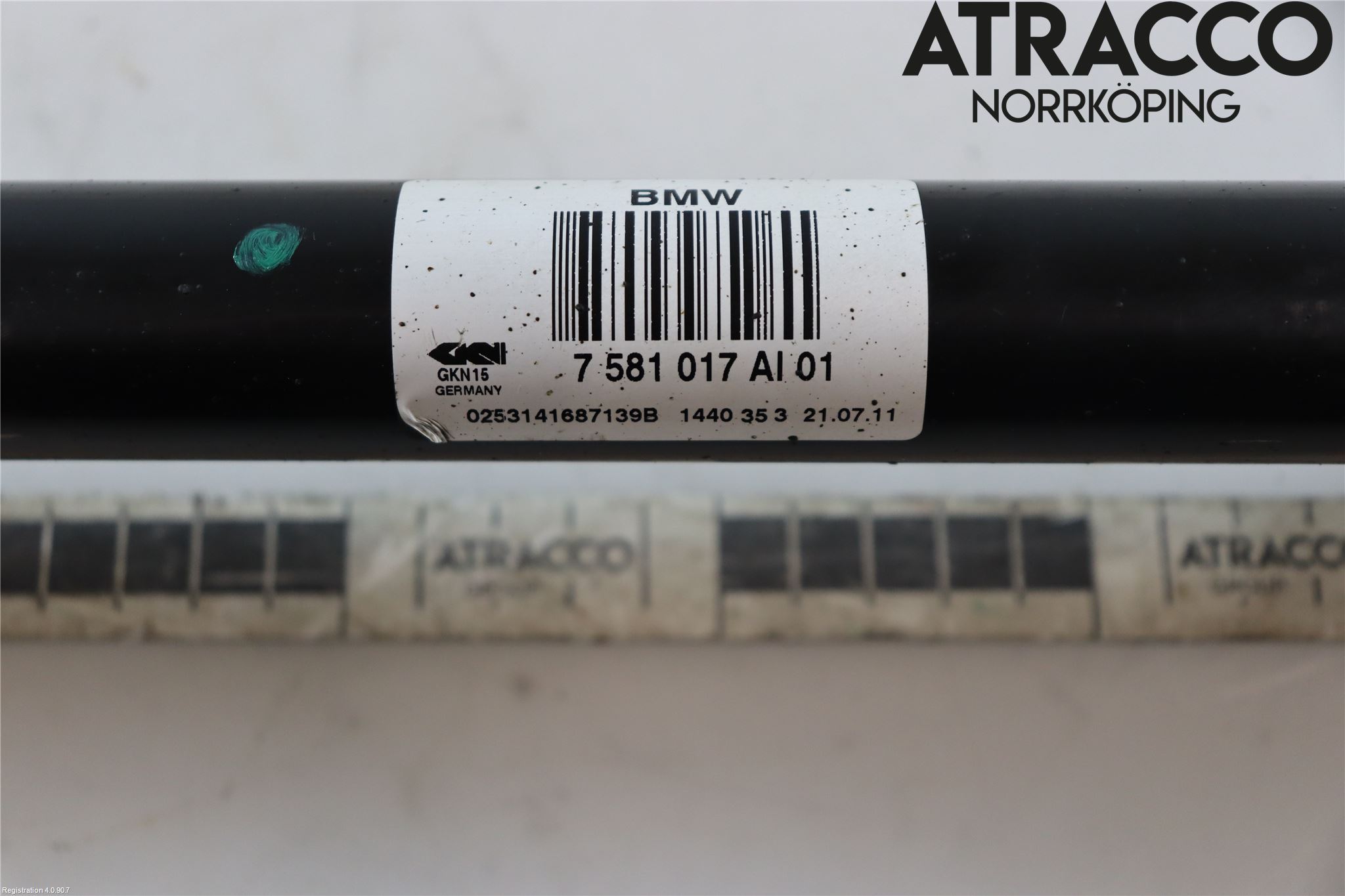 BMW 5 F10/F11/F18 09-17 Drivaxel Bak Vänster
