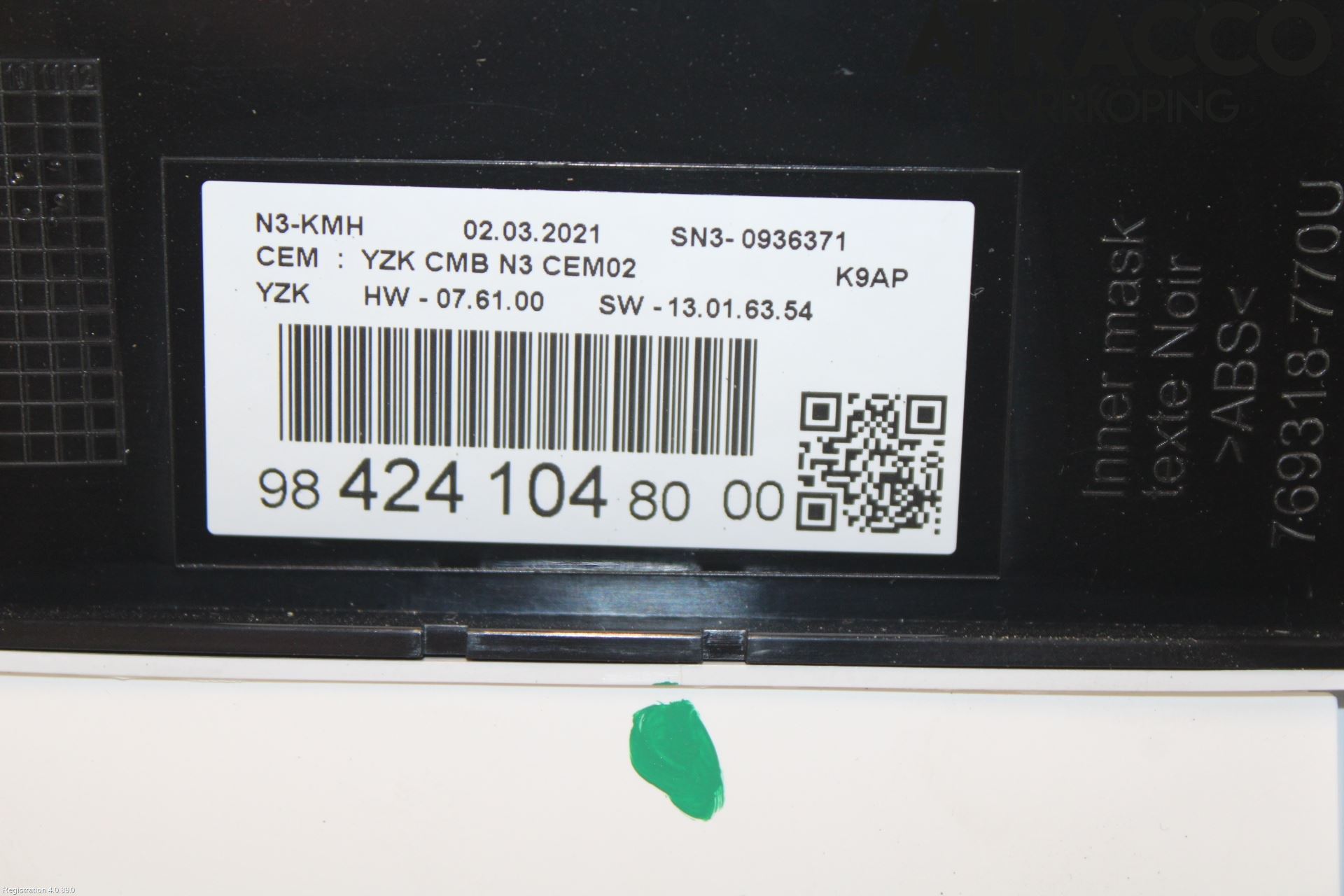 Peugeot PARTNER/E-PARTNER 19- Instrument Komb