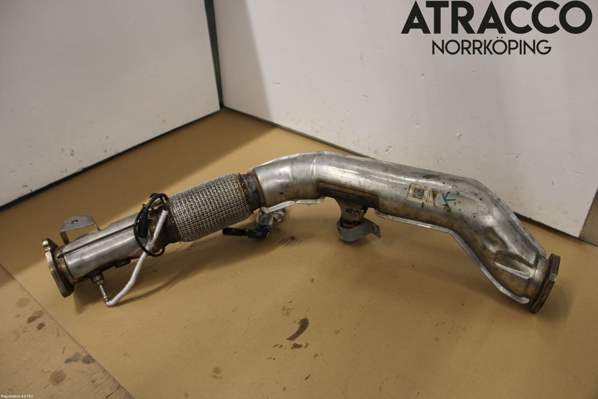 Volkswagen VW TOUAREG CR 18- Avgas Främre Rör
