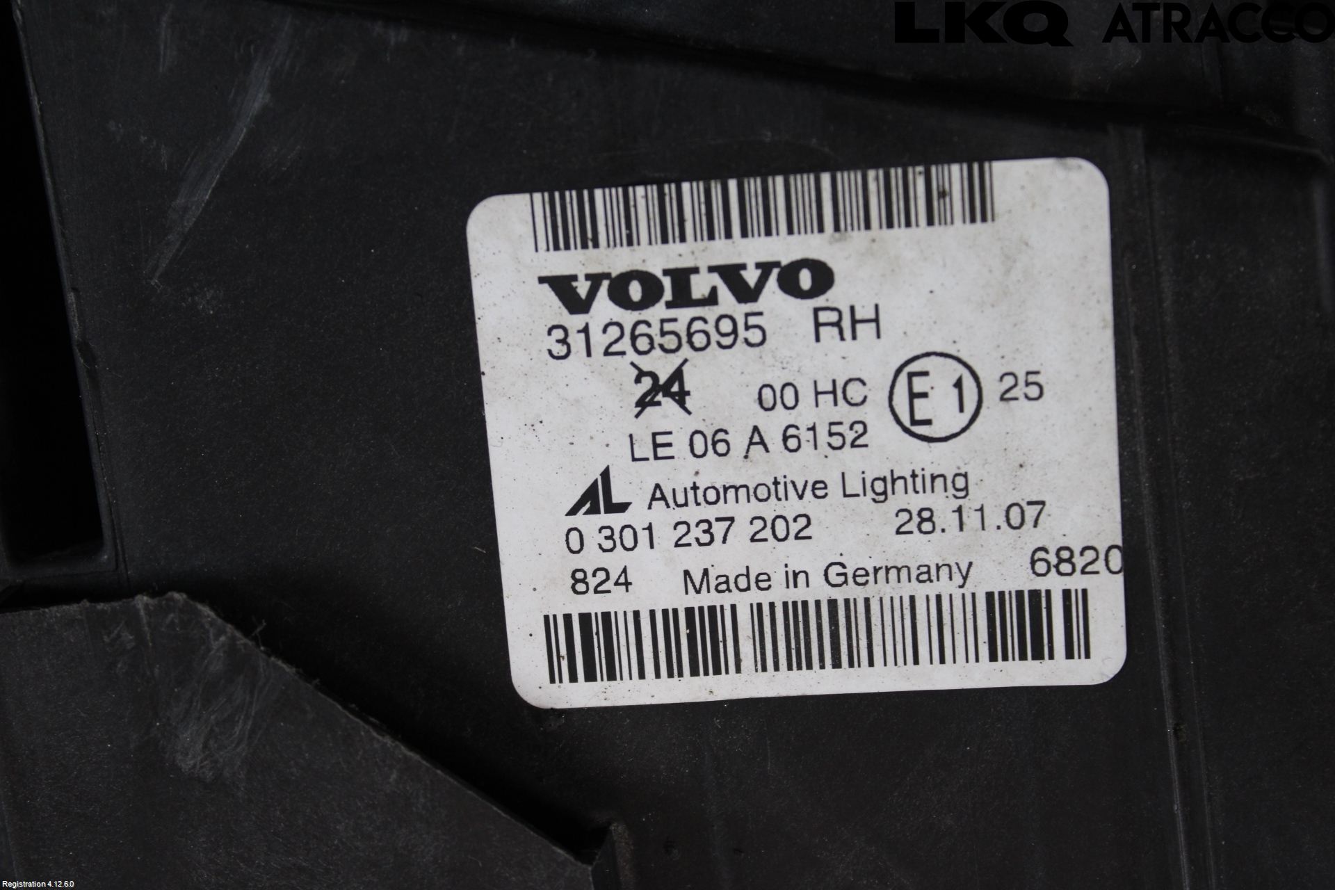 Volvo S40 08-12 Strålkastare Höger