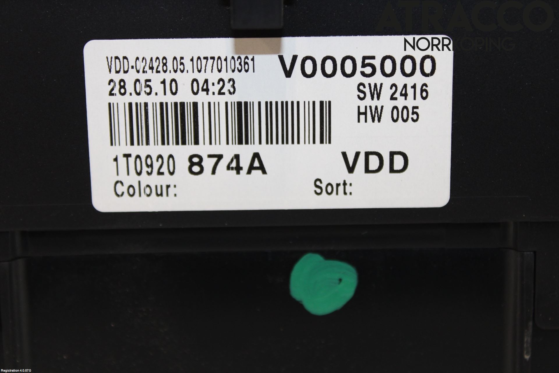 Volkswagen VW CADDY      04-10 Instrument Komb