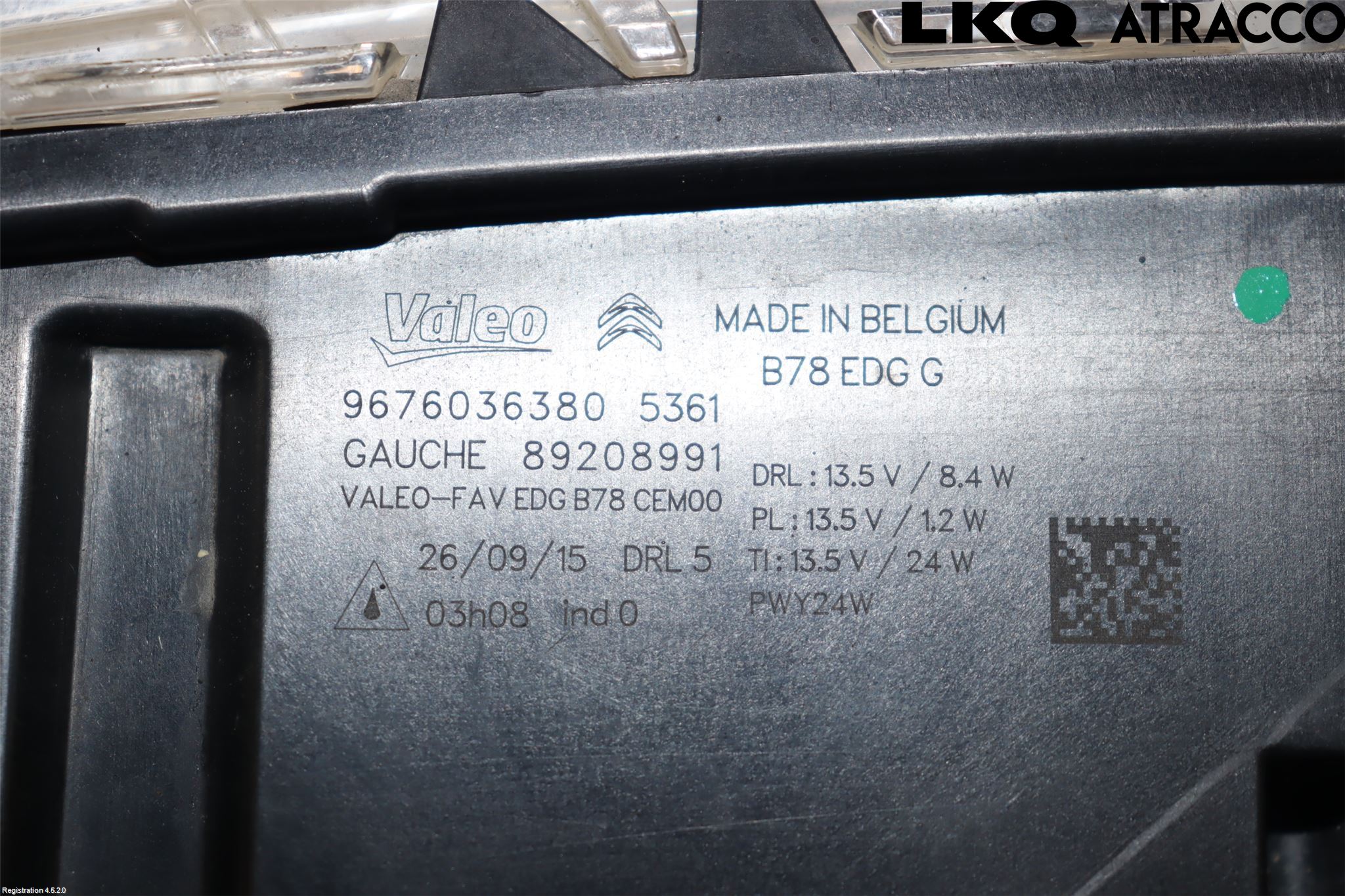 Citroen C4 PICASSO 14-18 Blinkers Fram Vänster