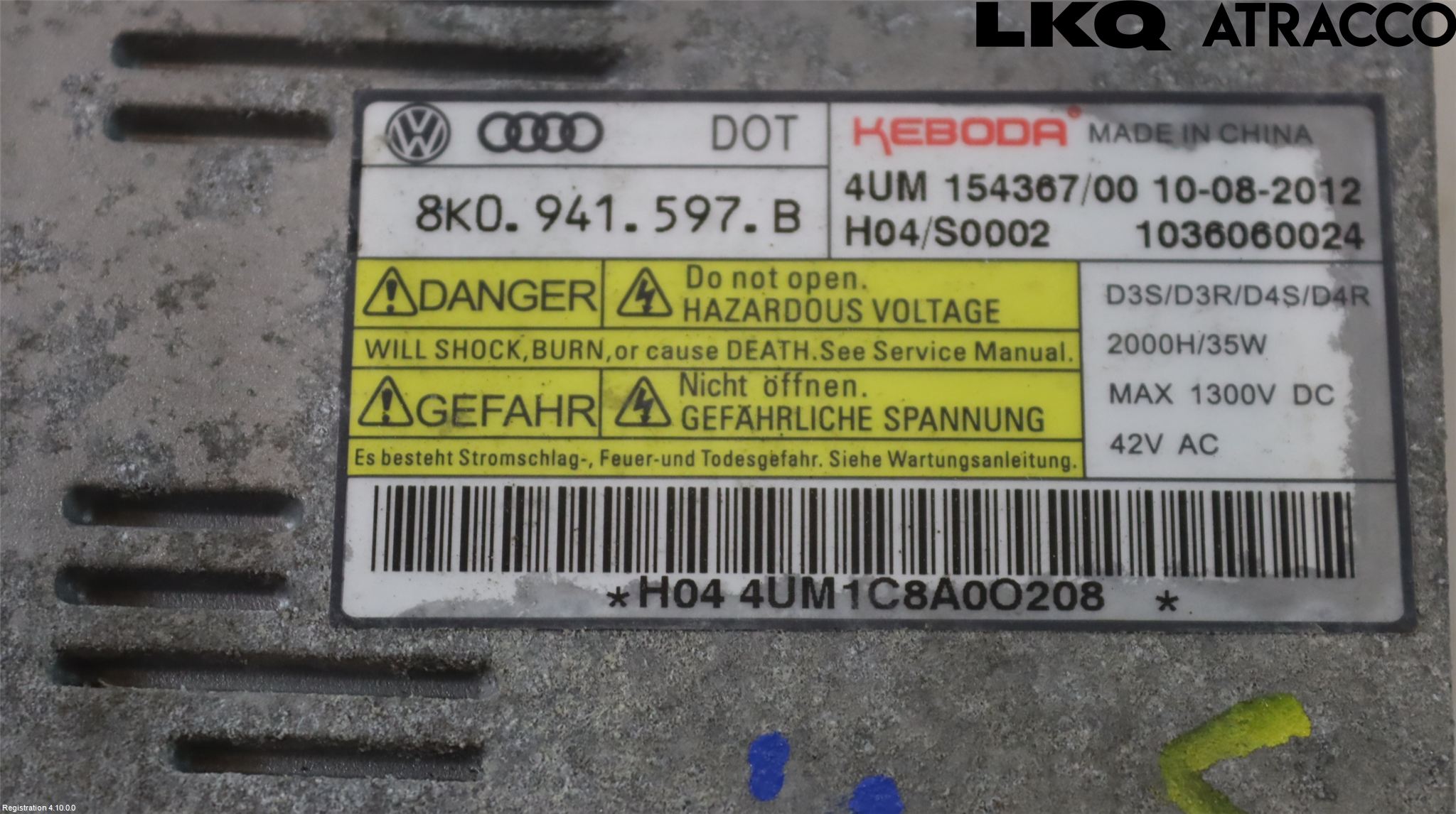 Volkswagen VW PASSAT 11-14 Styrenhet Strålkastare