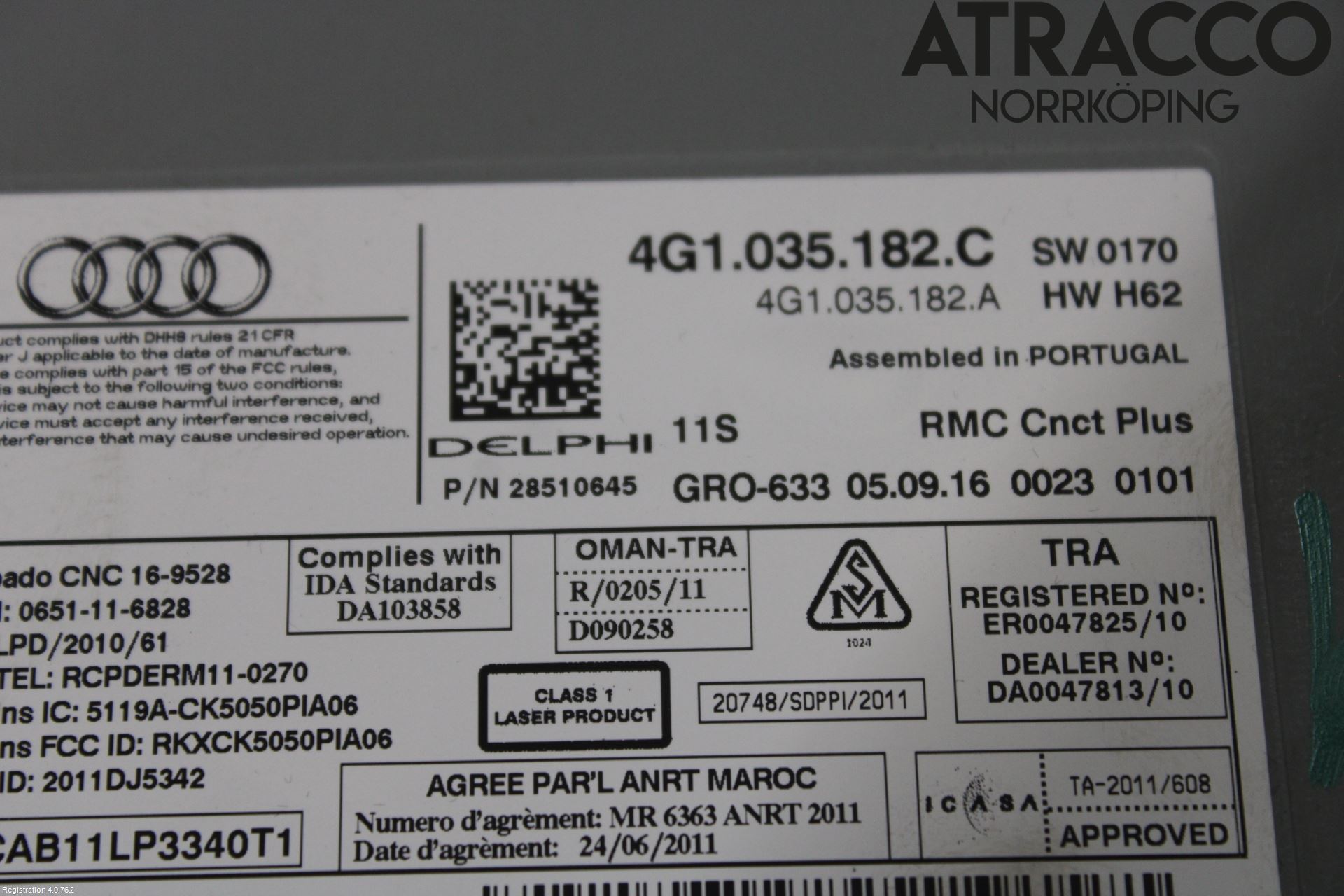 Audi A6/S6 4G 11-18 Cd Radio - Multimediapanel