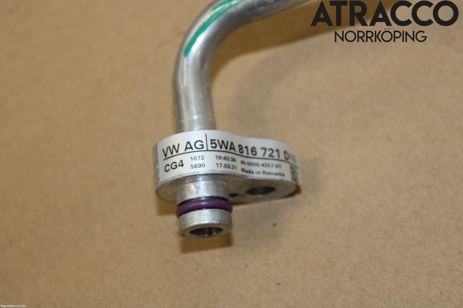 Audi A3/S3 8Y 21- Ac Slang-Rör