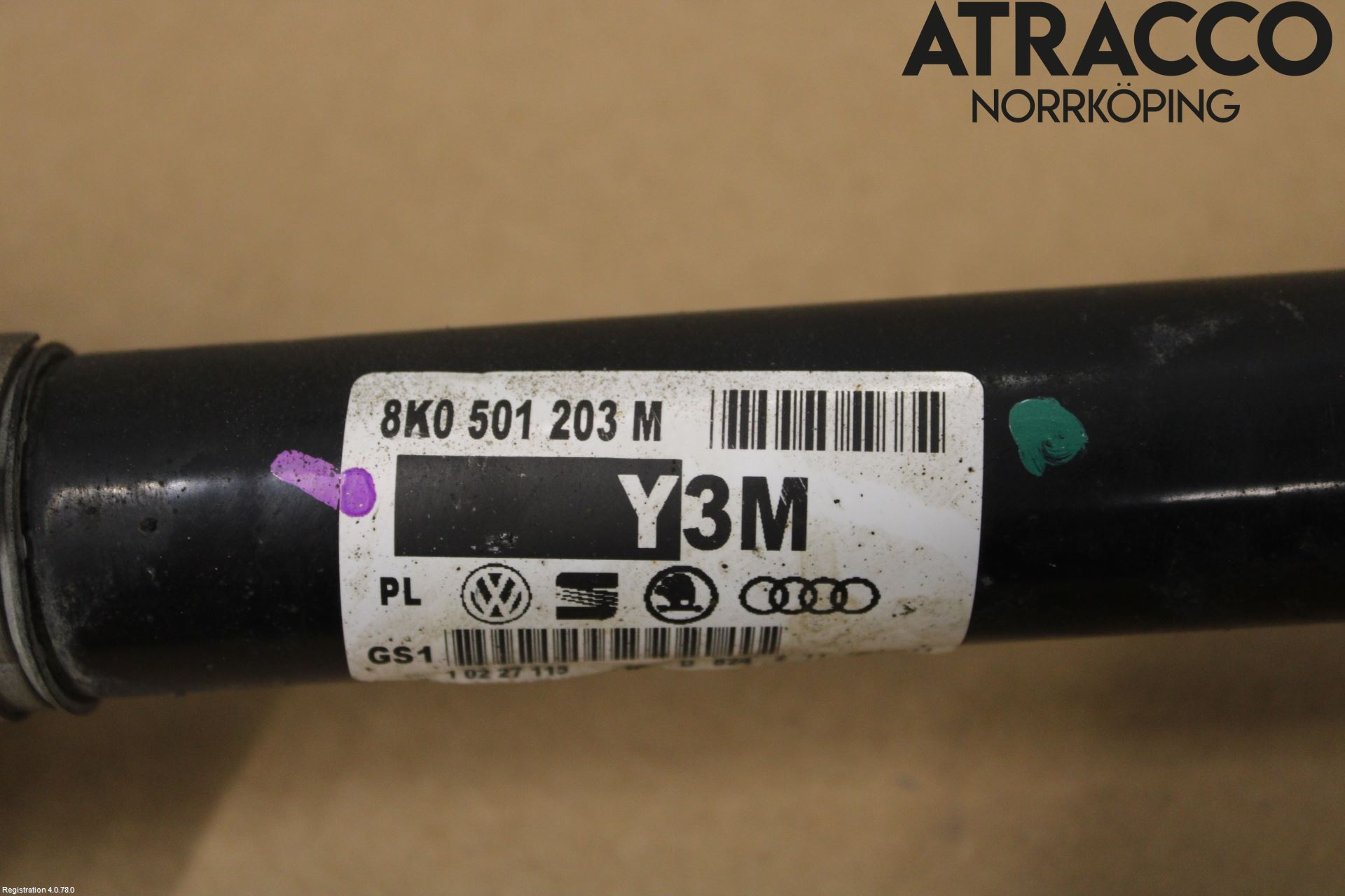 Audi A5 07-16 Drivaxel Bak Vänster