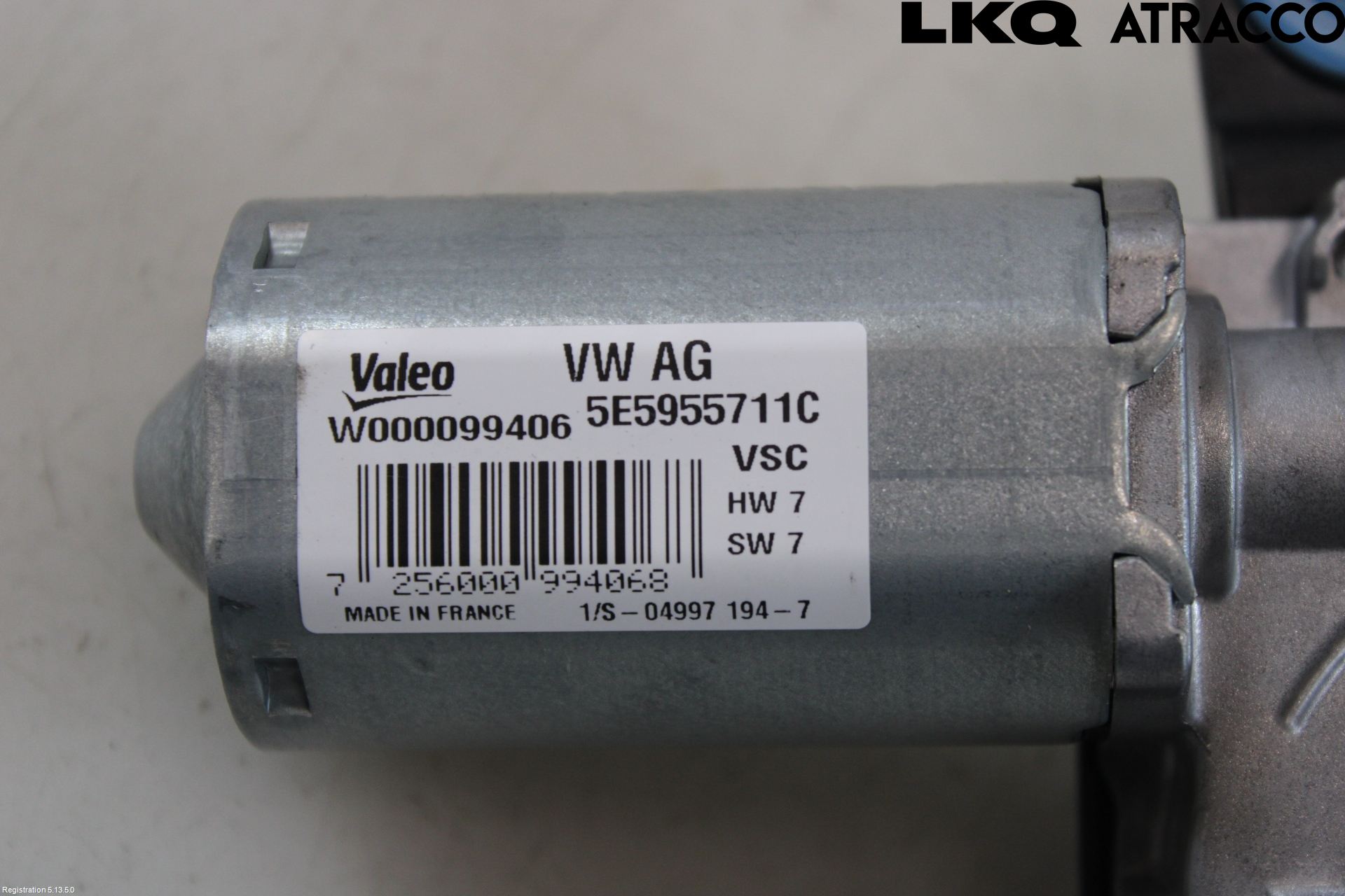 Skoda SUPERB 09-15 Torkarmotor Baklucka