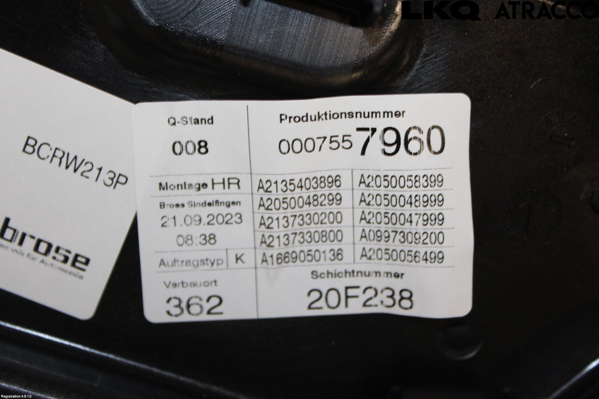 Mercedes-Benz MB E-KLASS (W213) 16-23 Fönsterhiss El Kompl
