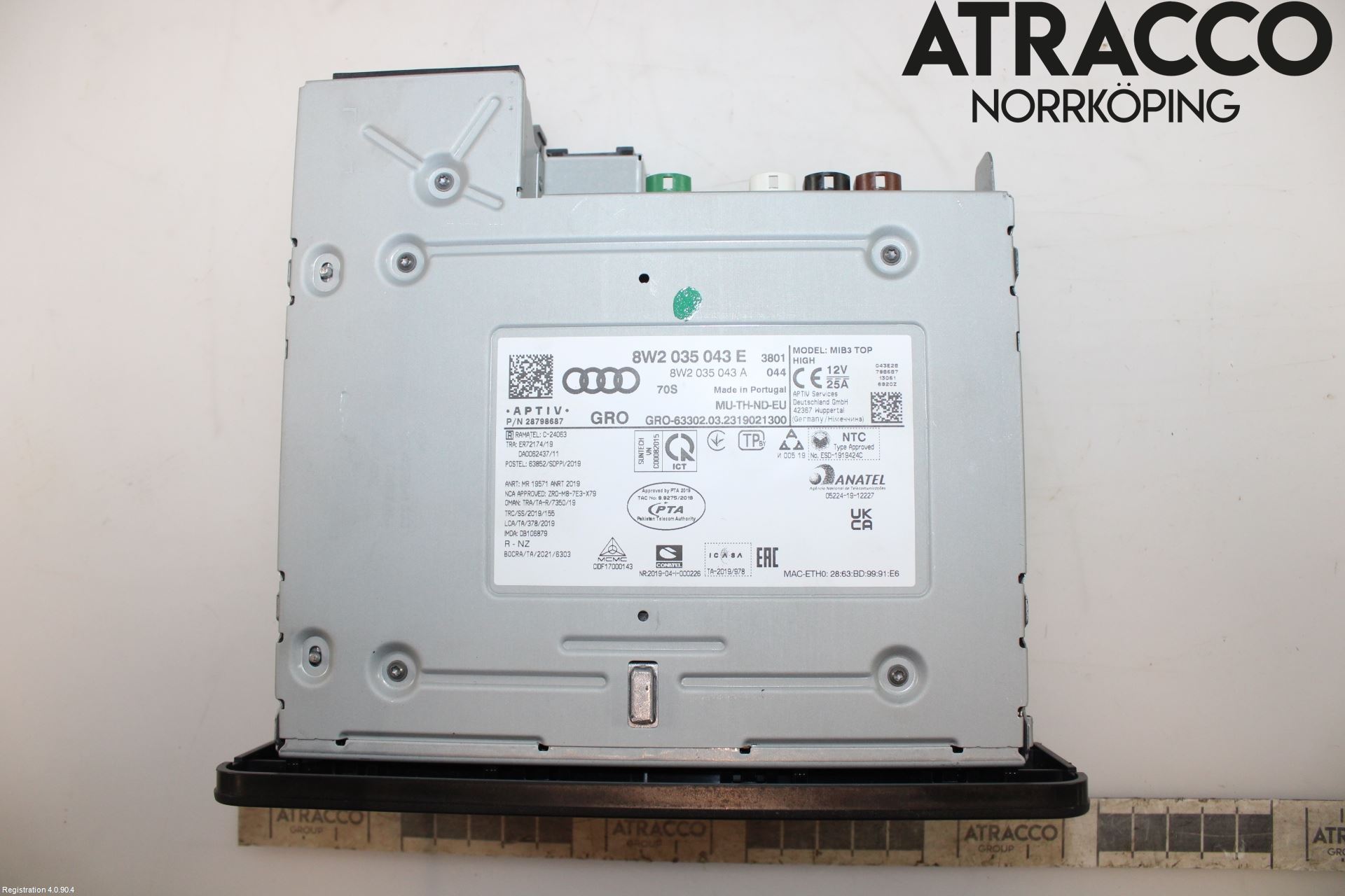 Audi A4/S4 B9 20- Cd Radio - Multimediapanel
