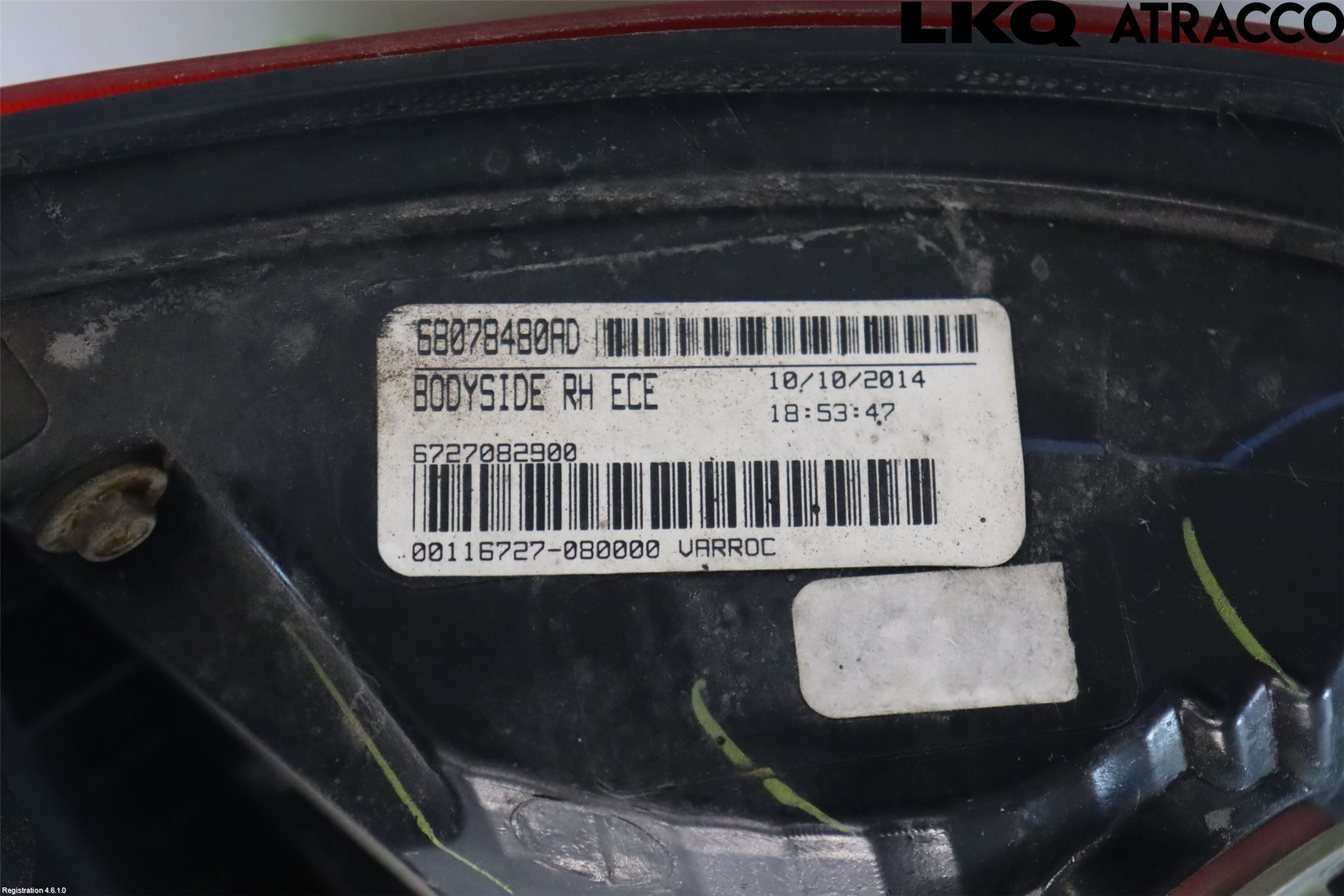 Fiat FREEMONT Bakljus Höger