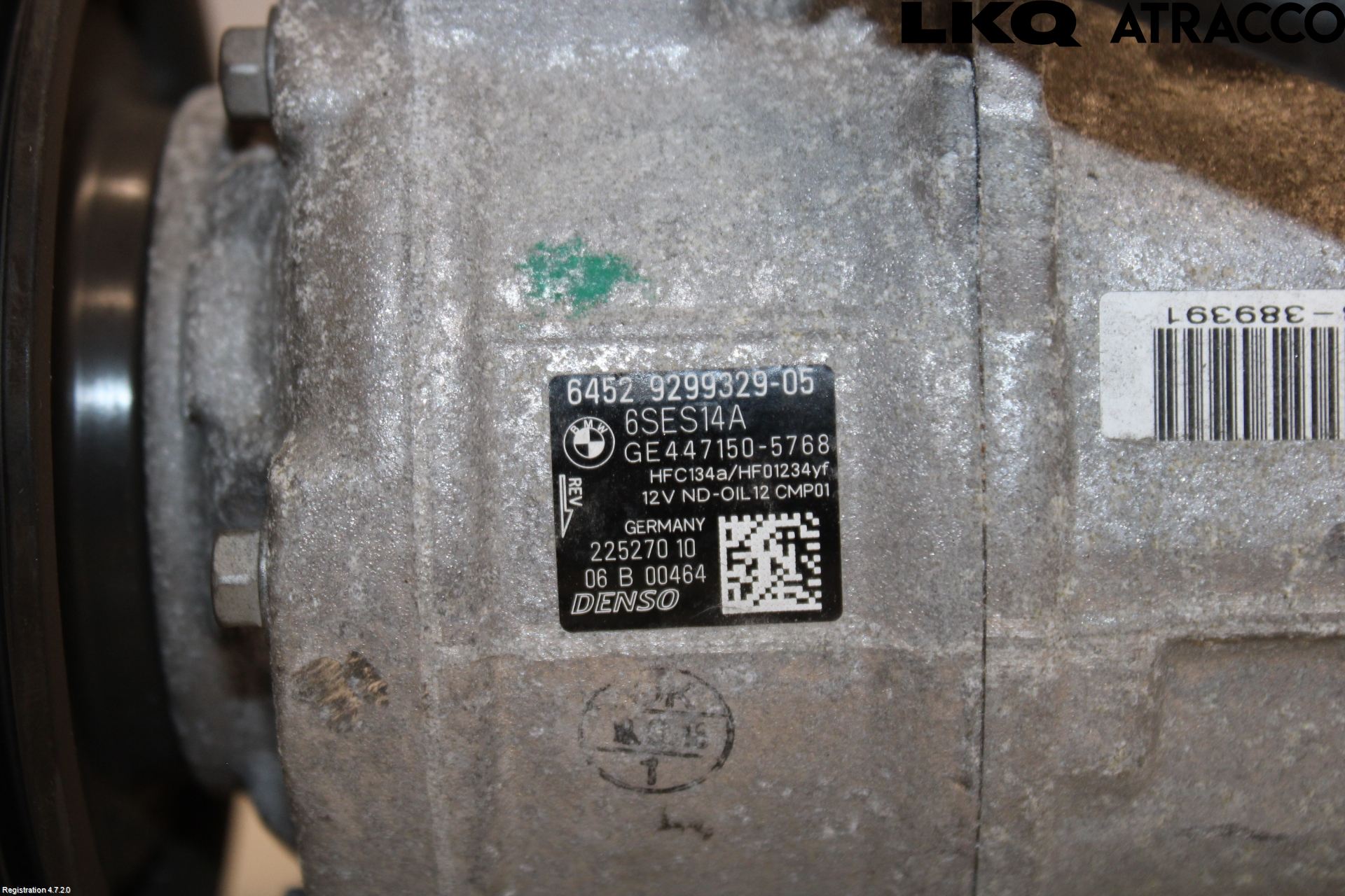 BMW 3 F30/F31/F80 12-19 Ac Kompressor