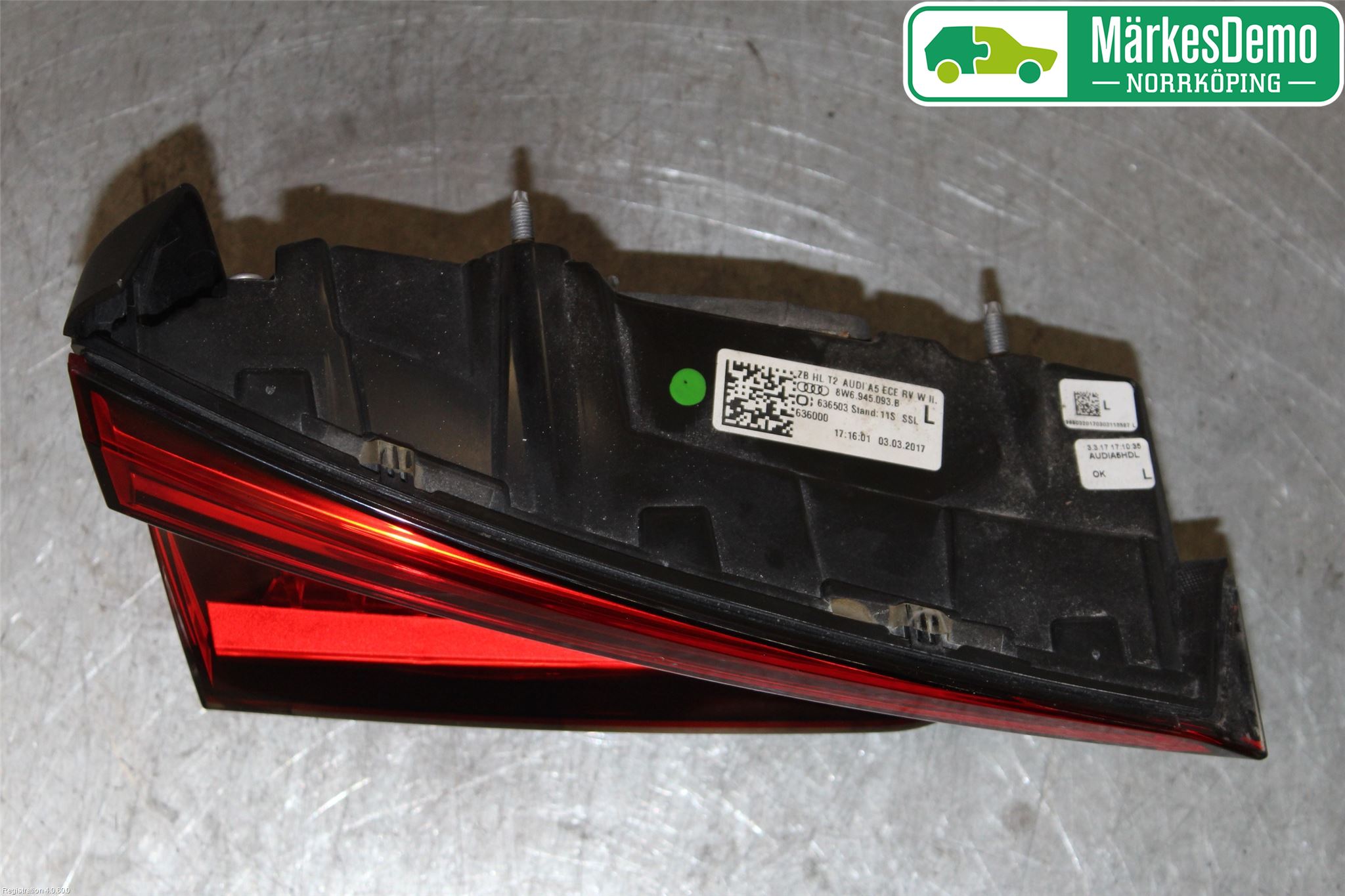 Audi A5 17- Bakljus Lucka Vä