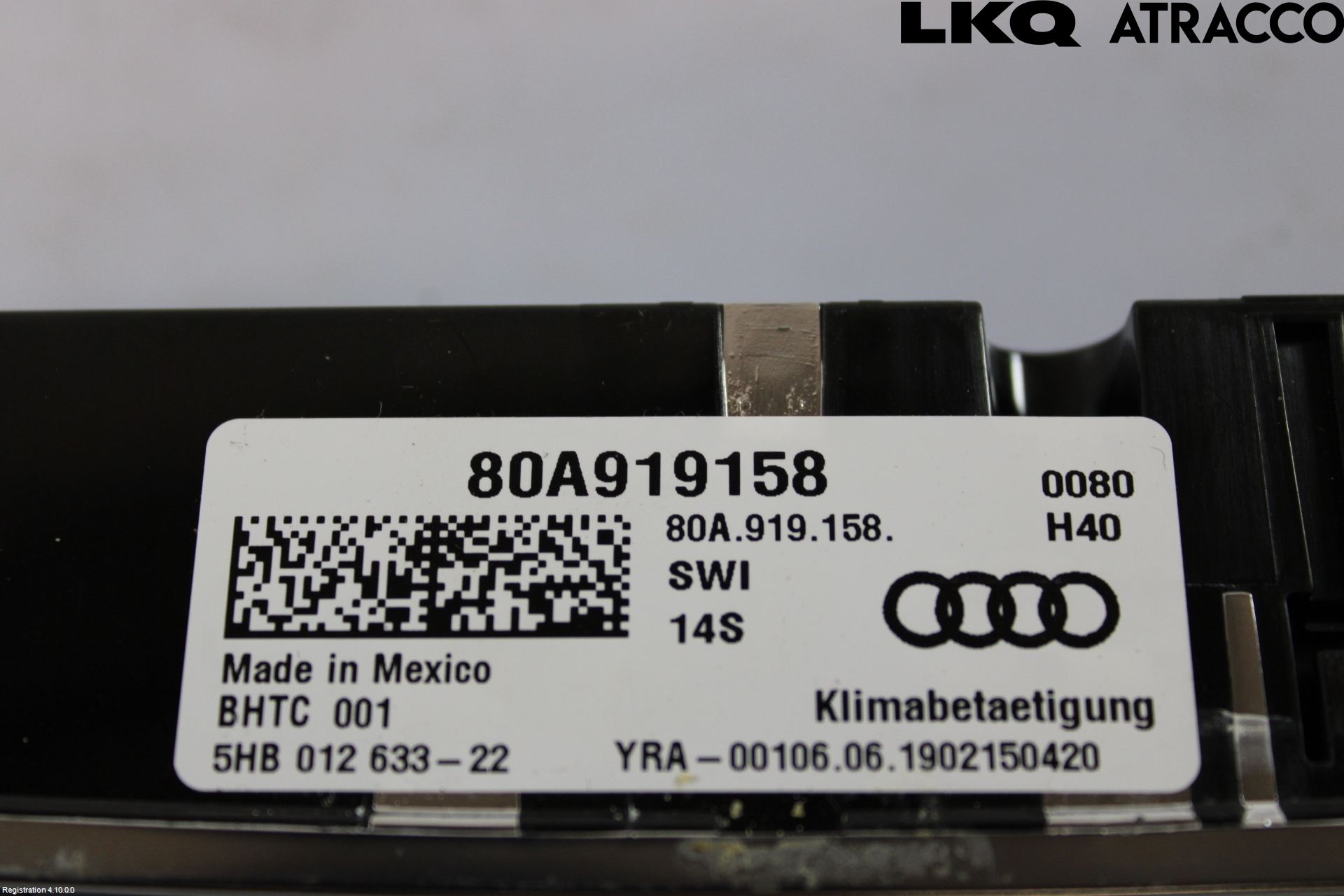 Audi Q5/SQ5 17- Ac Styrenhet Ac Manöveren