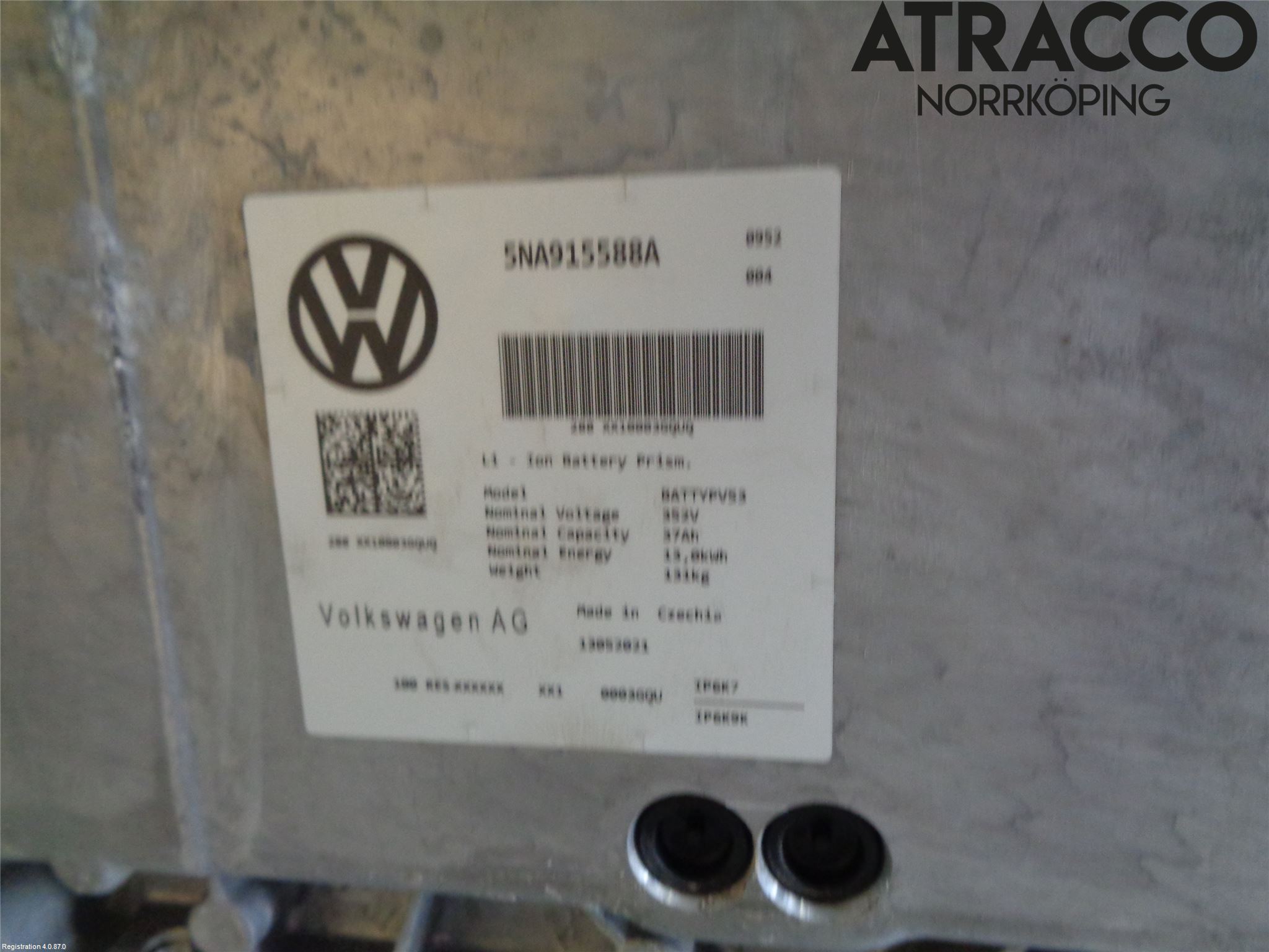 Volkswagen VW TIGUAN 16-24 Batteri Högspänning