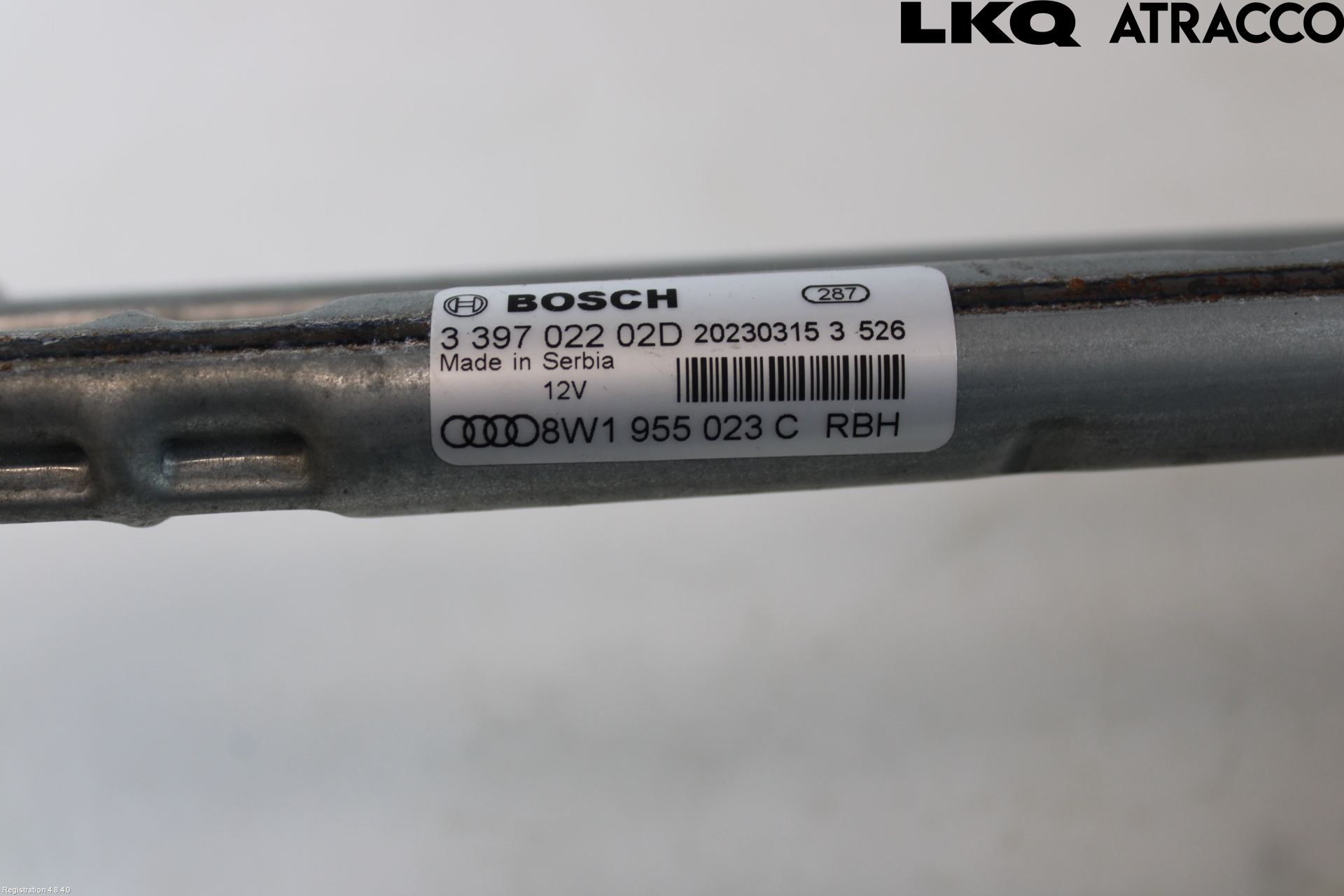 Audi A4/S4 B9 20- Torkarmekanism Vindruta