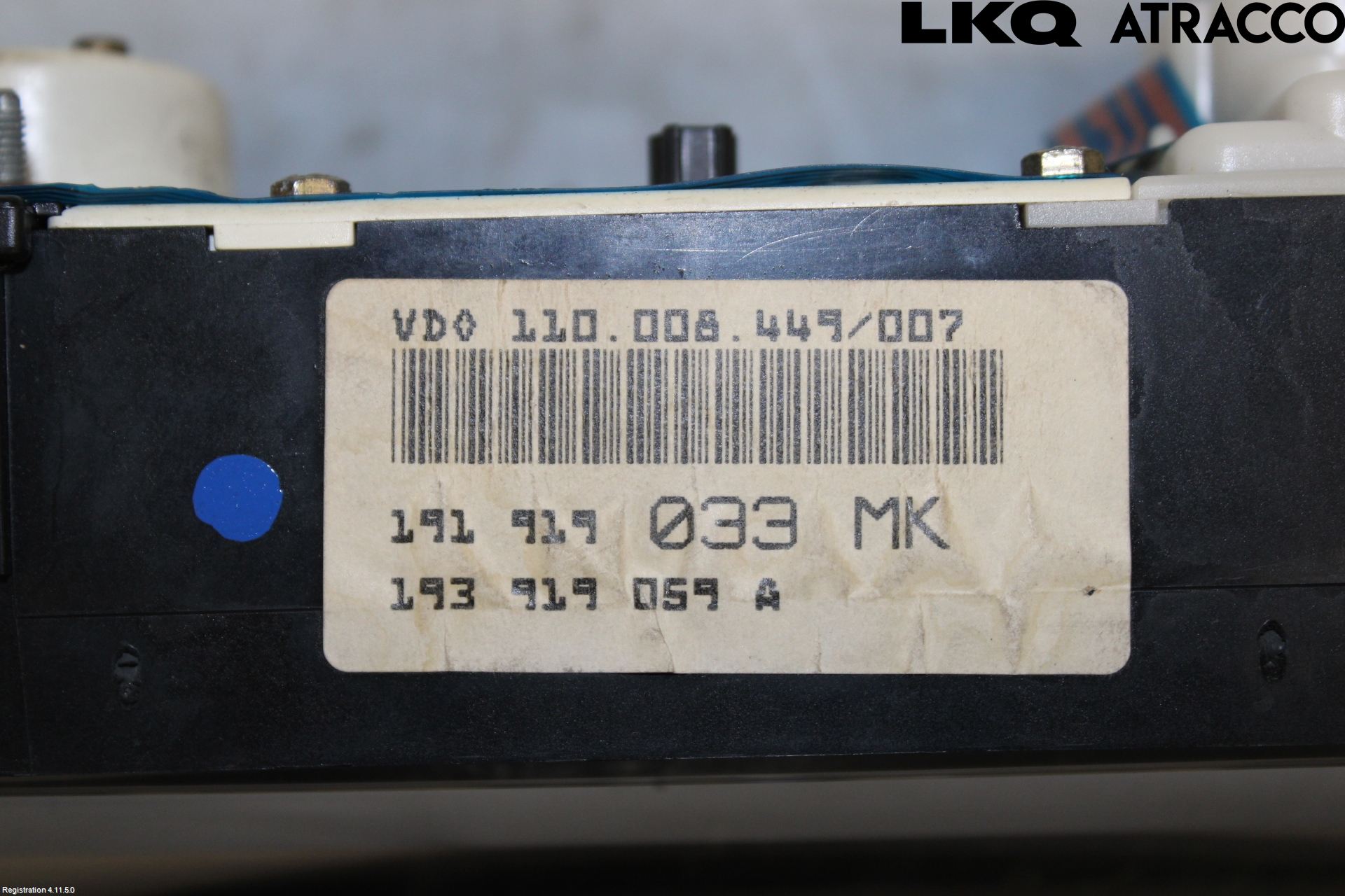 Volkswagen VW JETTA II 84-92 Instrument Komb